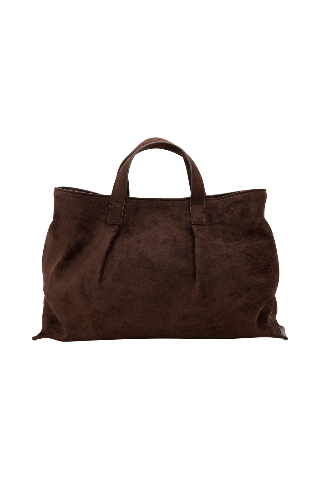 Baylor Faux Suede Bag - Chocolate