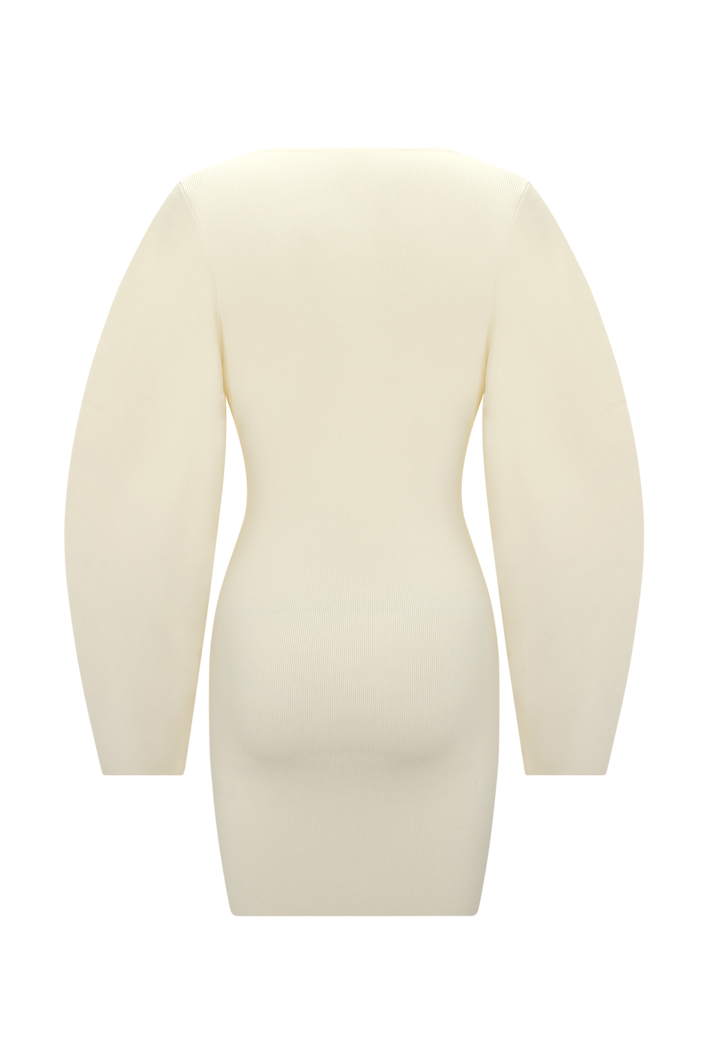 Billy Balloon Sleeve Knit Mini Dress - Ivory