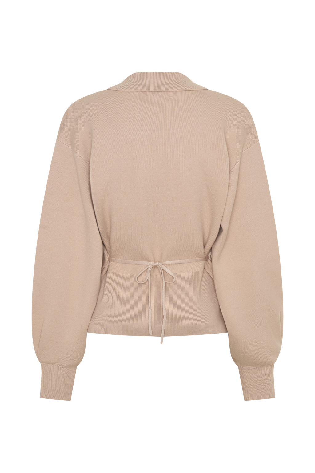 Blaine Knit Blouson Sleeve Cardigan - Oat Marle
