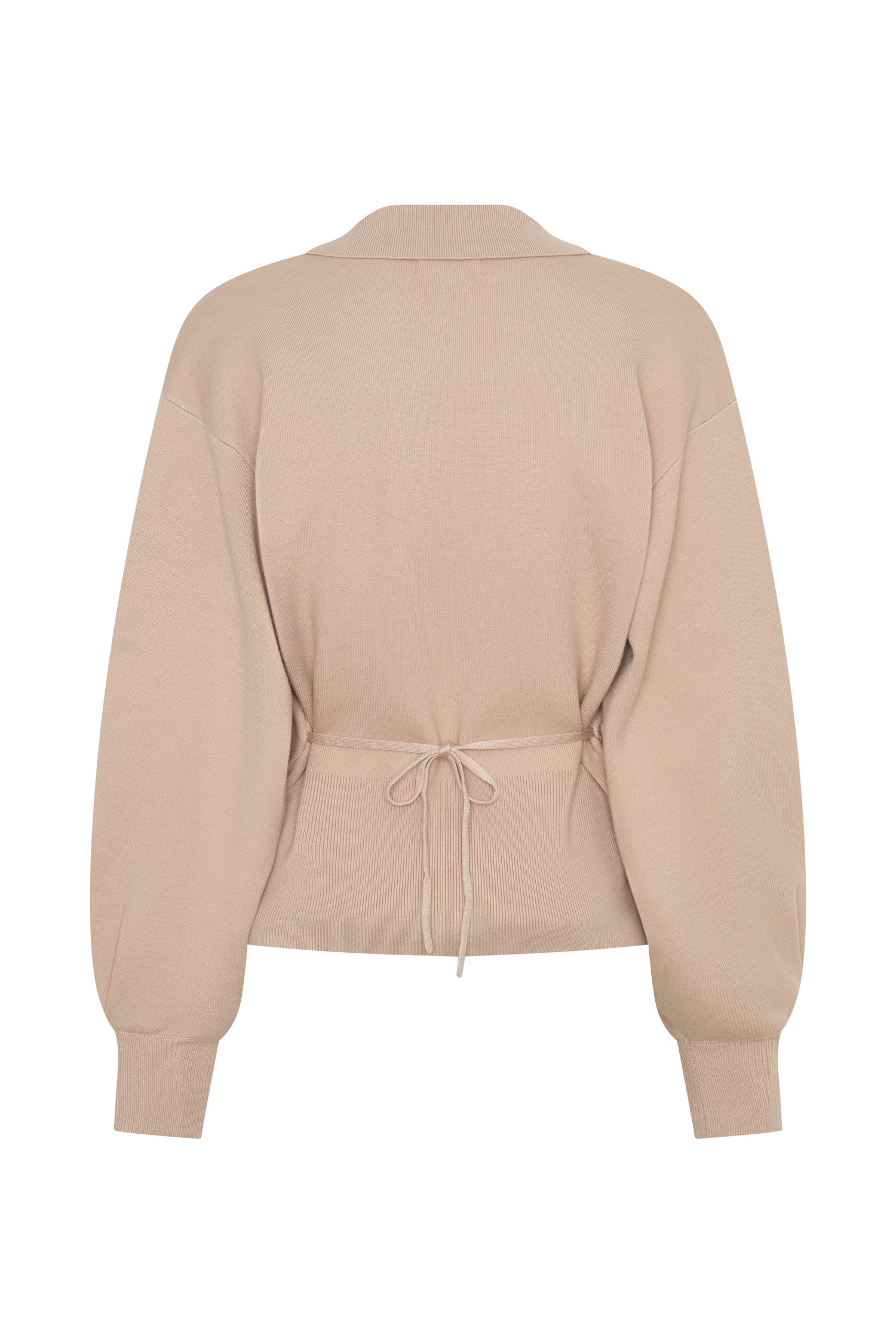 Blaine Knit Blouson Sleeve Cardigan - Oat Marle
