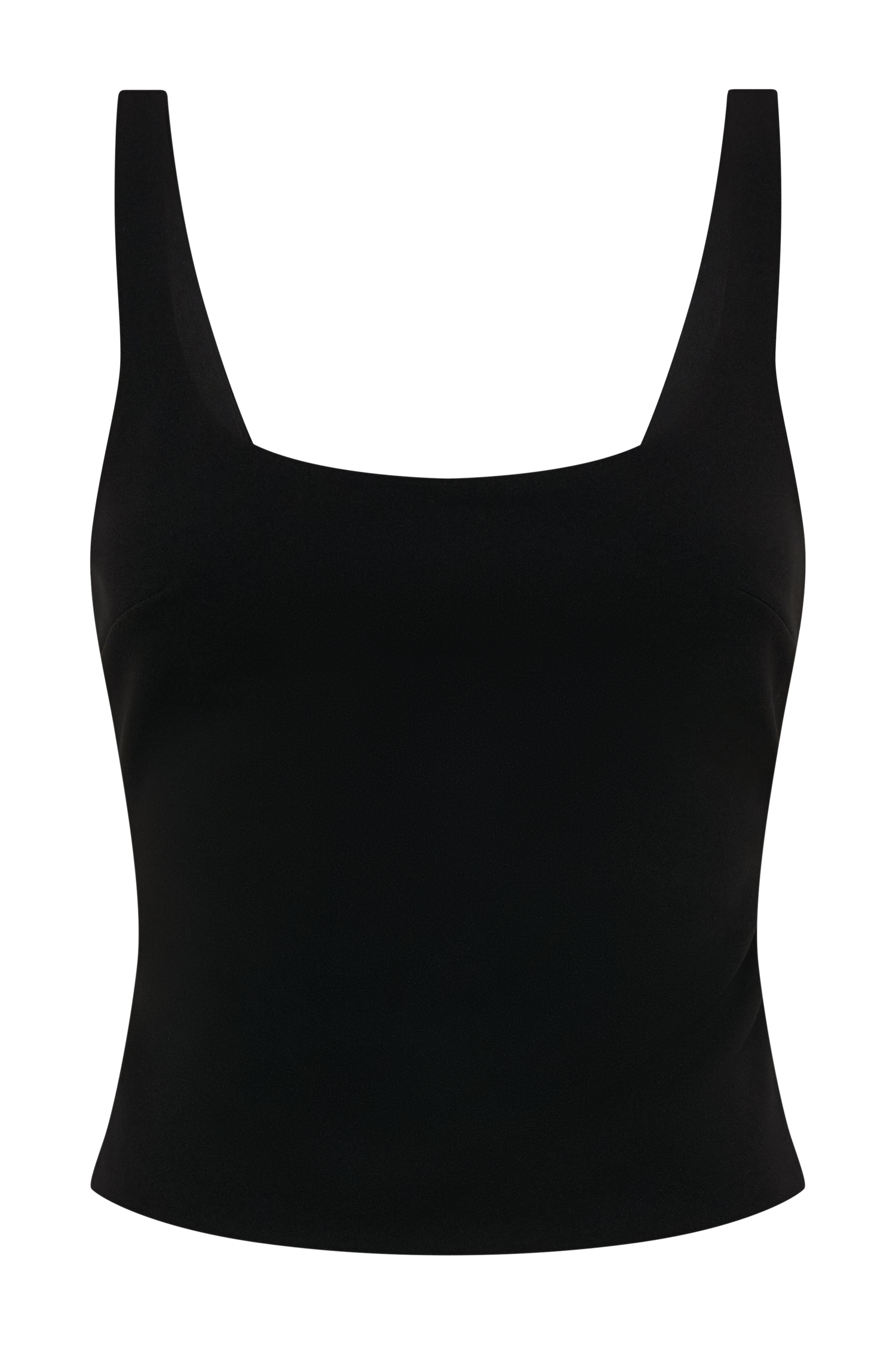 Blanca Stretch Crepe Cami Top - Black