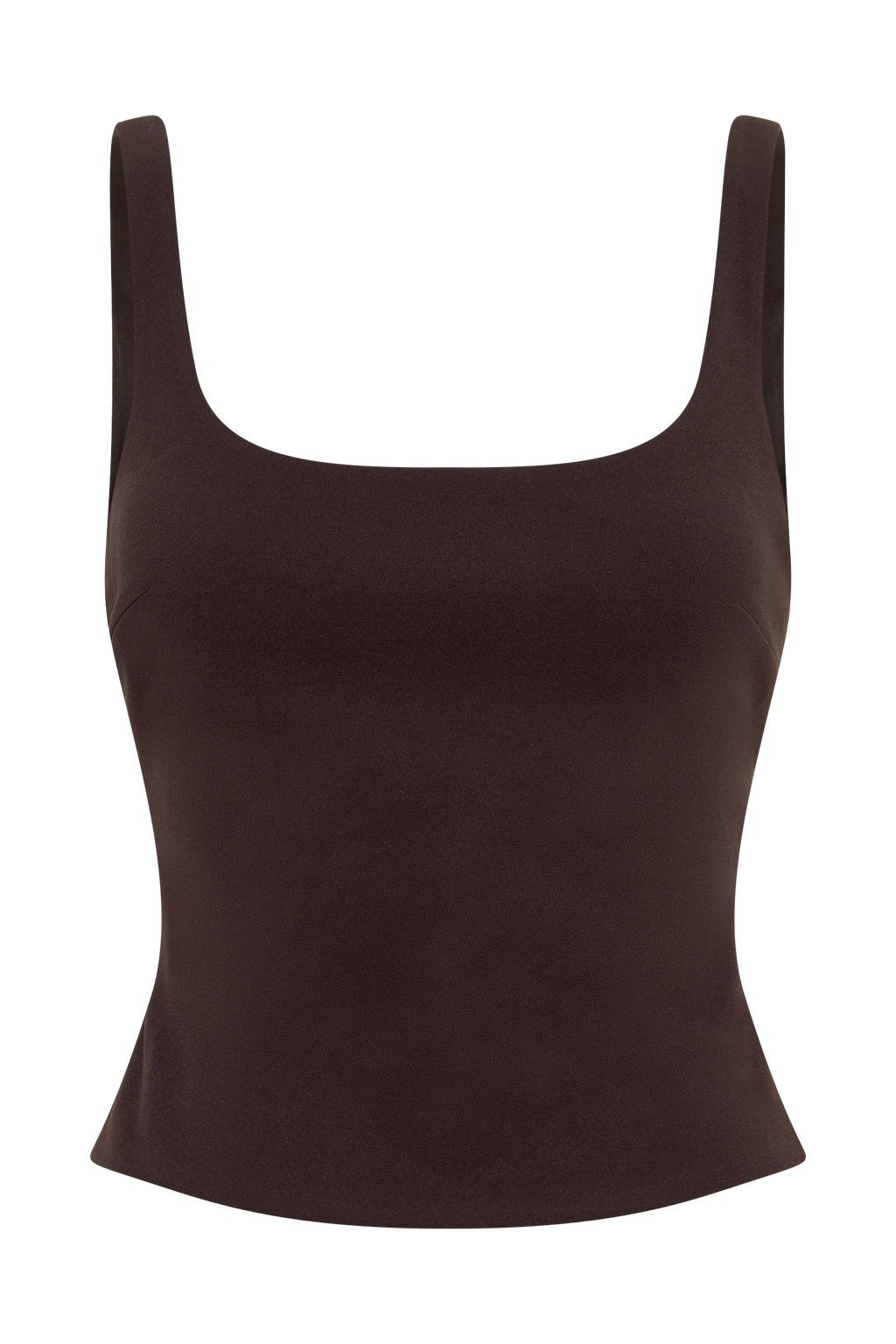 Blanca Stretch Crepe Cami Top - Chocolate