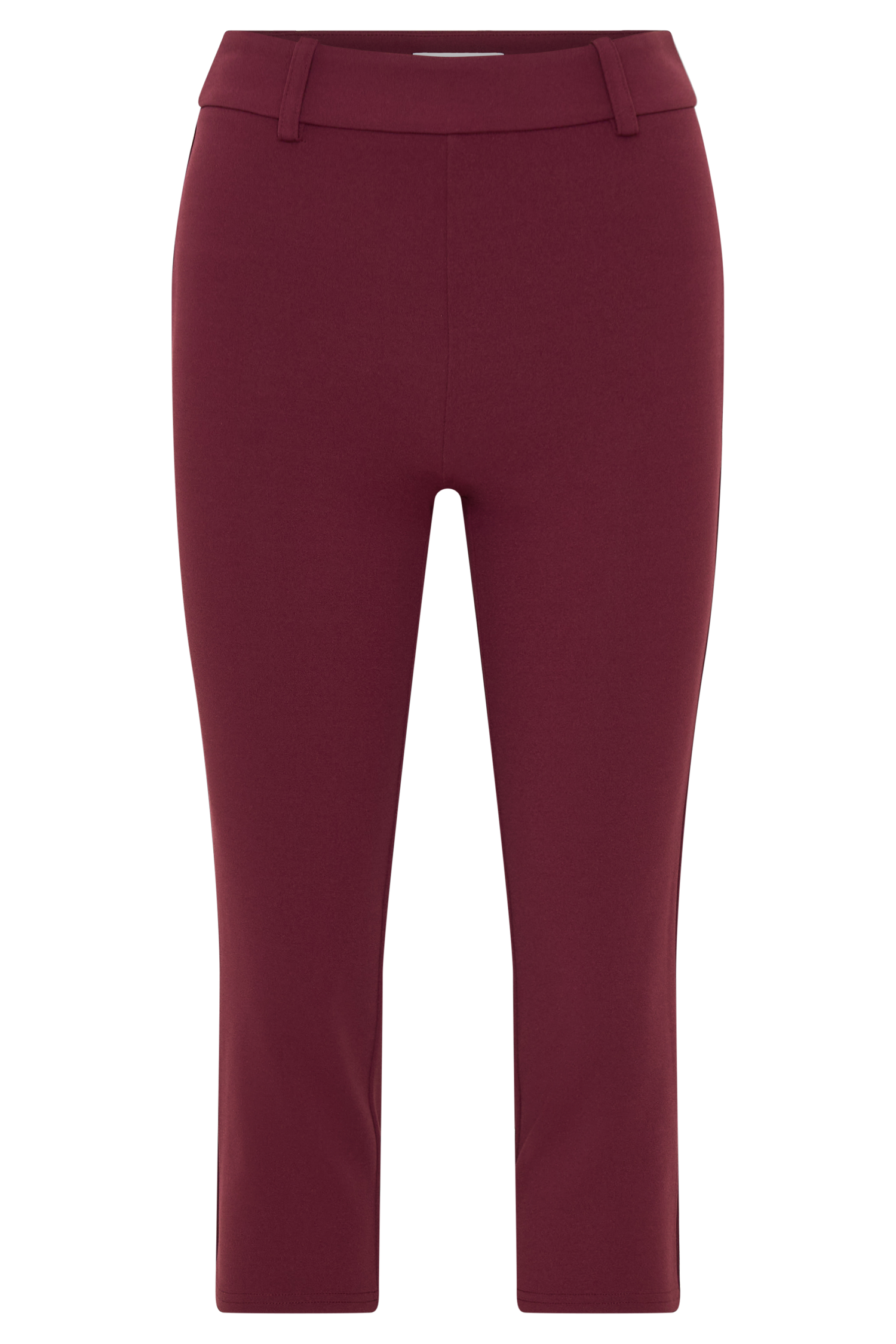 Blanca Stretch Crepe Capri Pants - Mahogany
