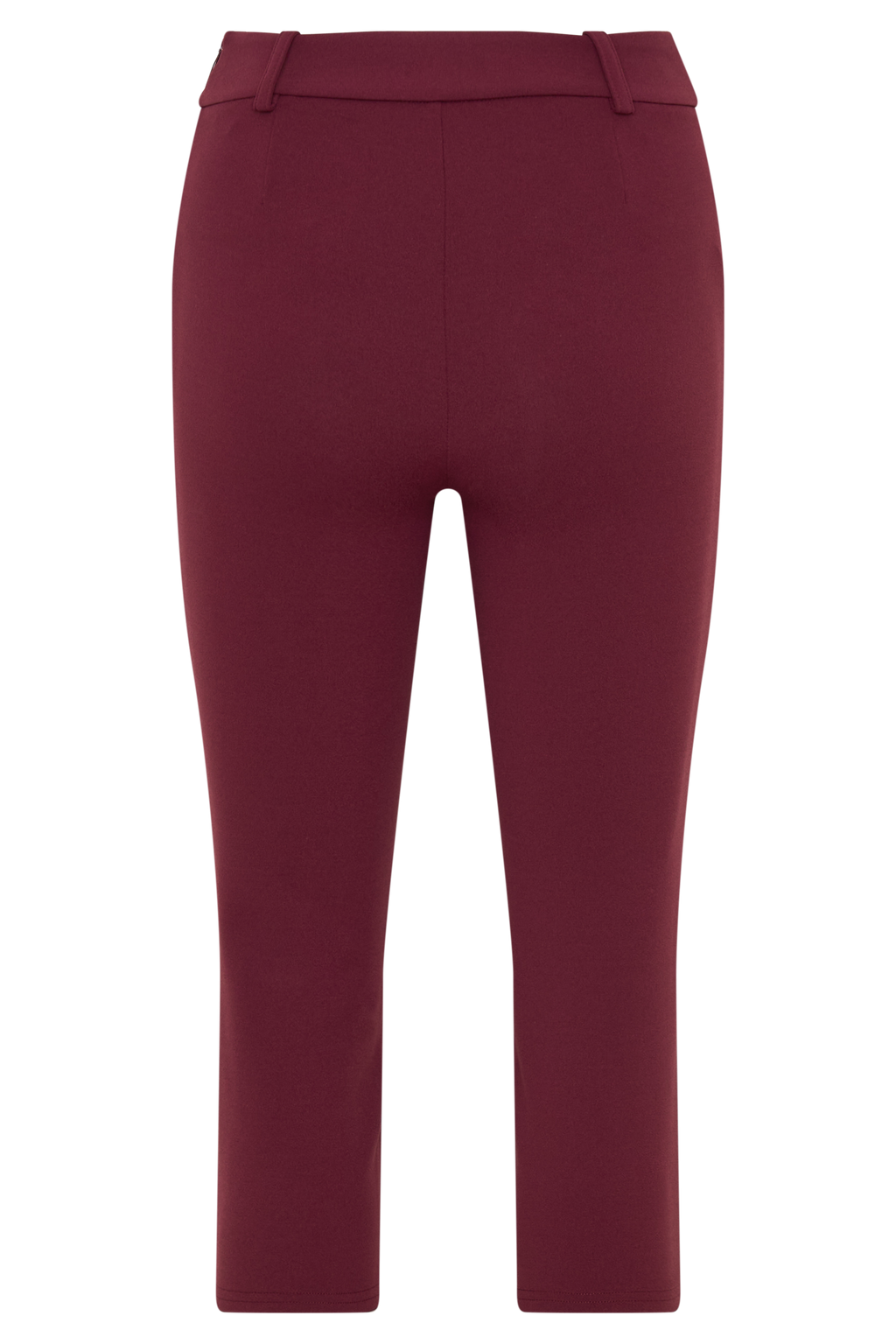 Blanca Stretch Crepe Capri Pants - Mahogany