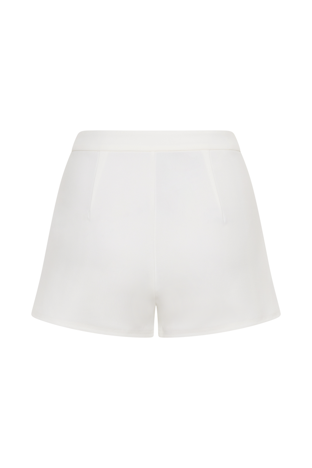 Blanca Stretch Crepe Shorts - White
