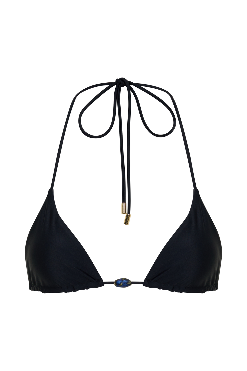 Blossom Classic Triangle Bikini Top - Black