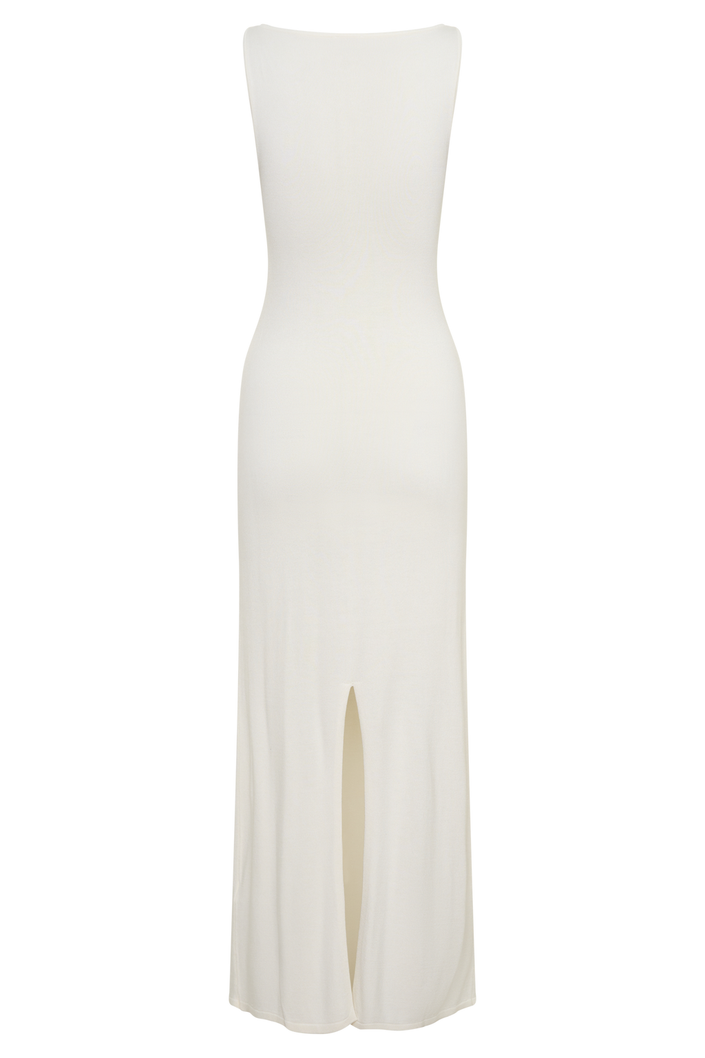 Boston Boat Neck Sleeveless Midi Dress - Ivory