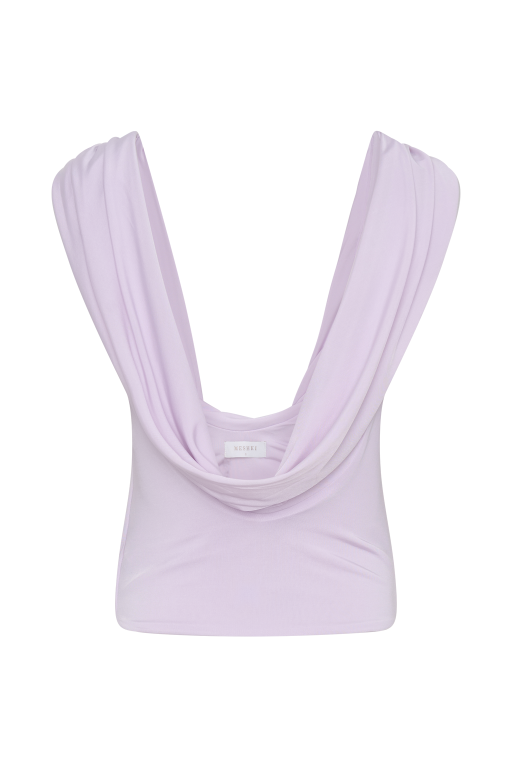 Bridget Slinky Cowl Back Top - Dusty Lilac