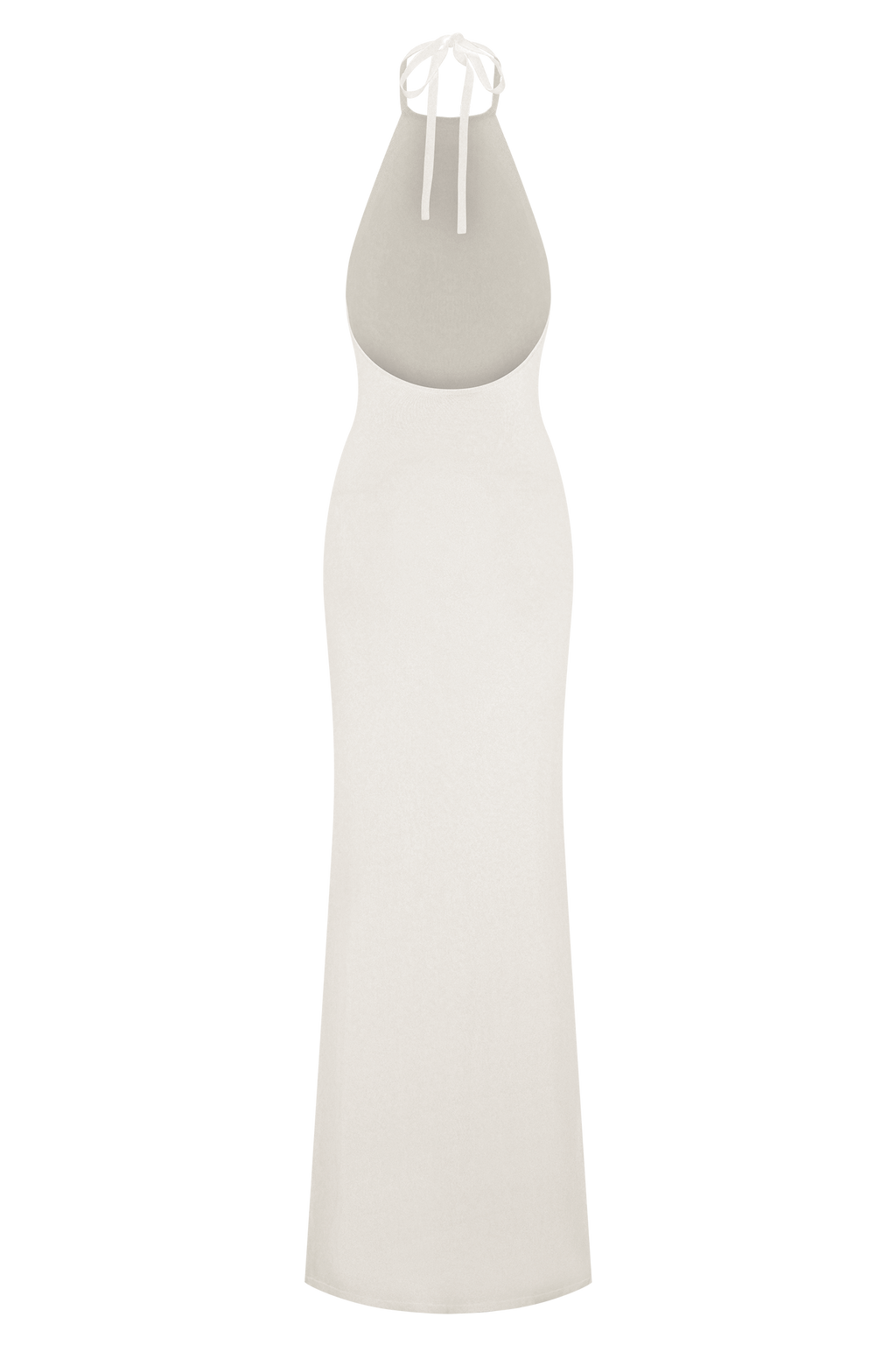 Brock Knit Halter Maxi Dress - White