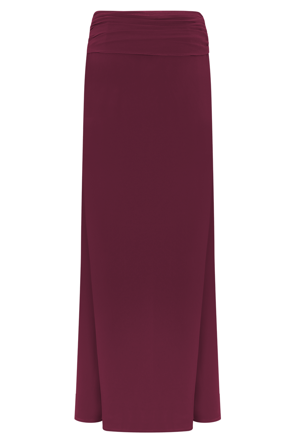 Celina Chiffon Overlay Maxi Skirt - Cherry Red
