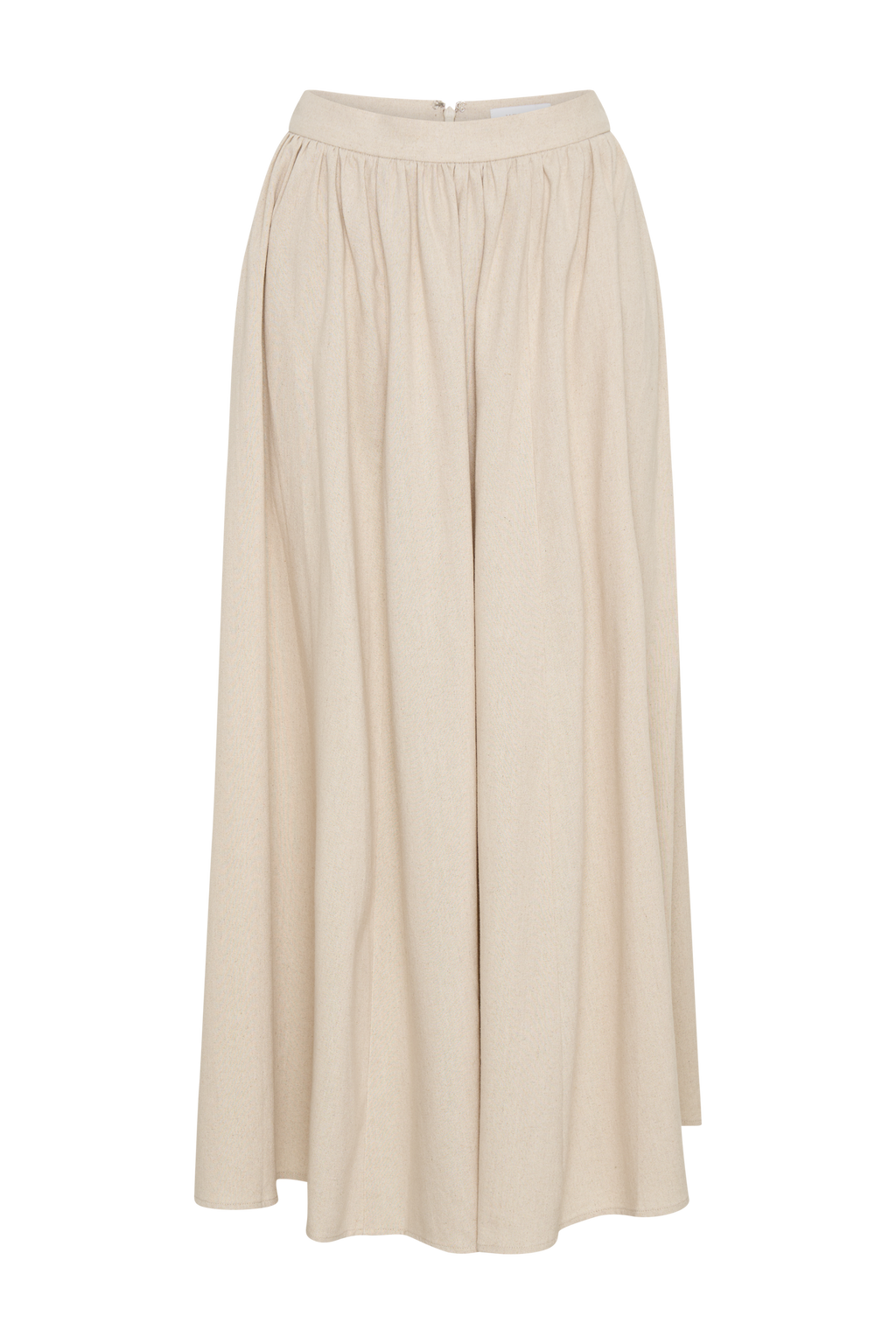 Clarence Linen A-Line Maxi Skirt - Natural