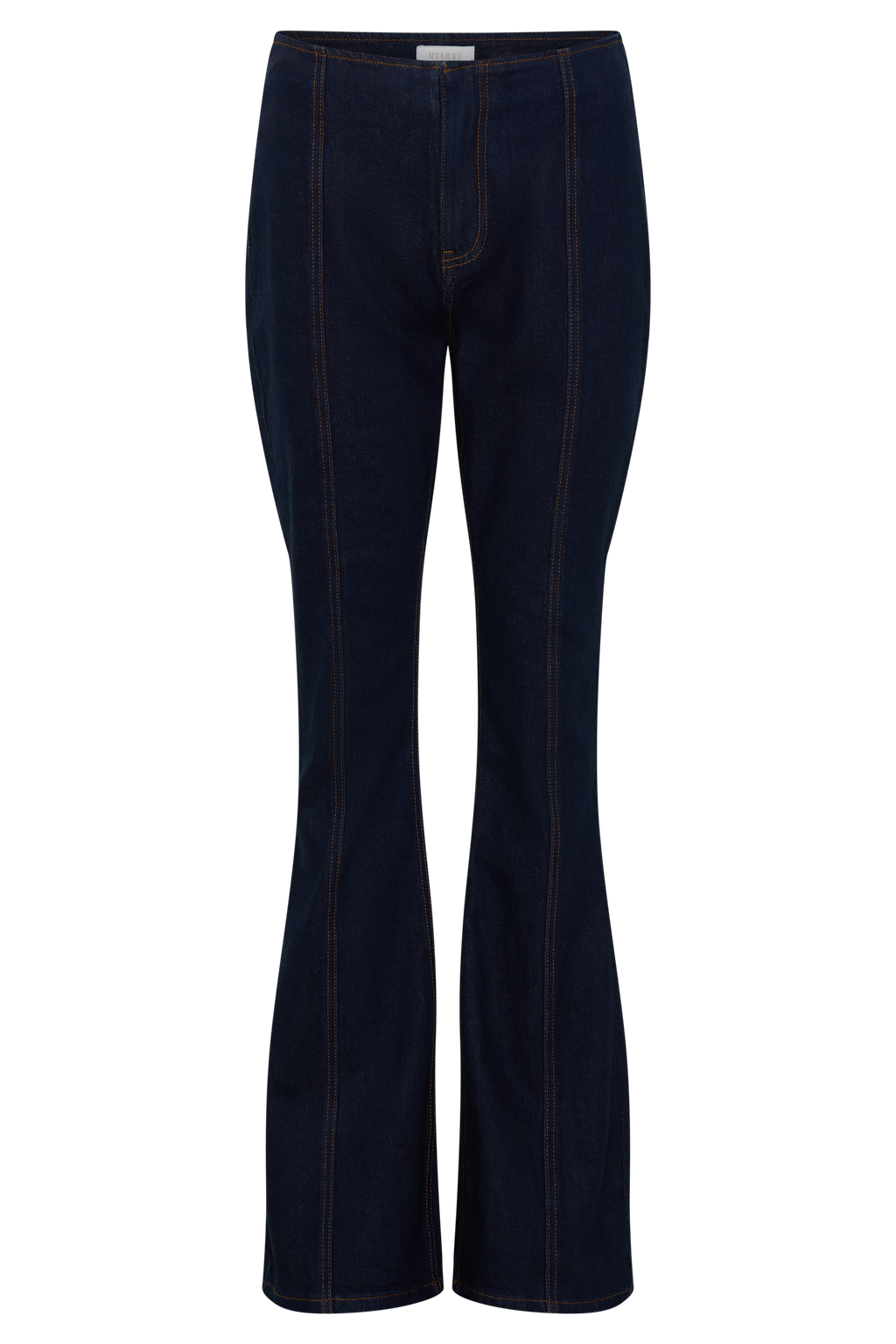 Clio Paneled Flare Jeans - Indigo Blue