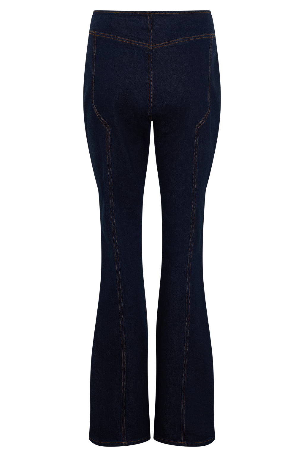 Clio Paneled Flare Jeans - Indigo Blue