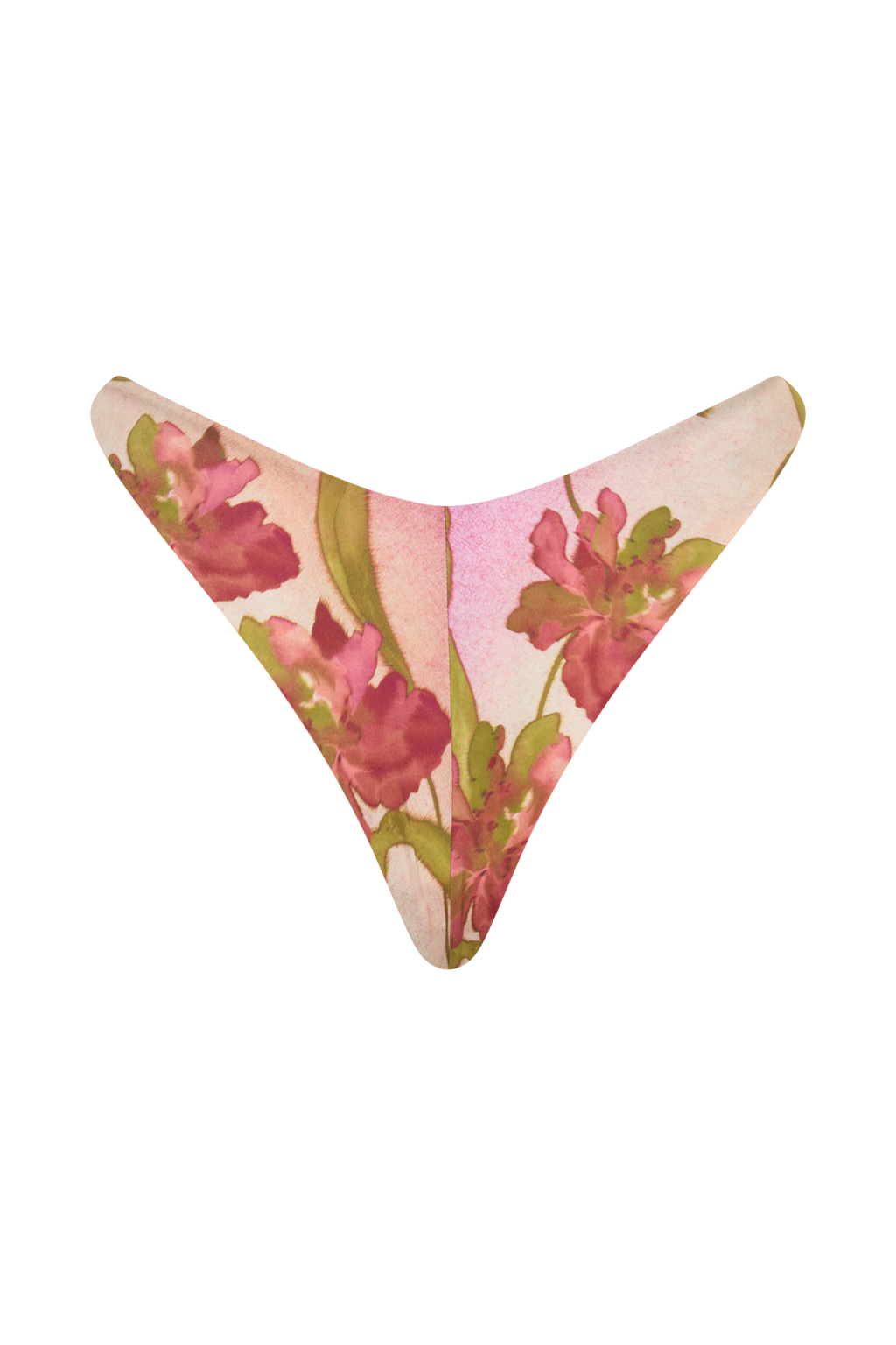 Clover Brazilian Bikini Bottom - Camellia Flower Print