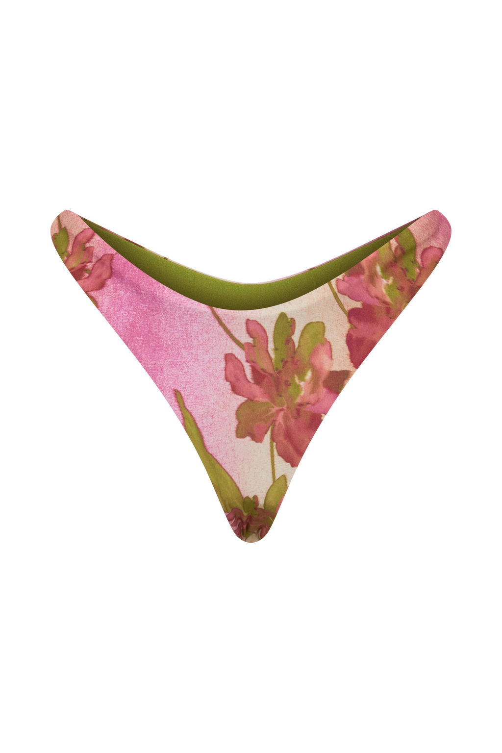 Clover Brazilian Bikini Bottom - Camellia Flower Print