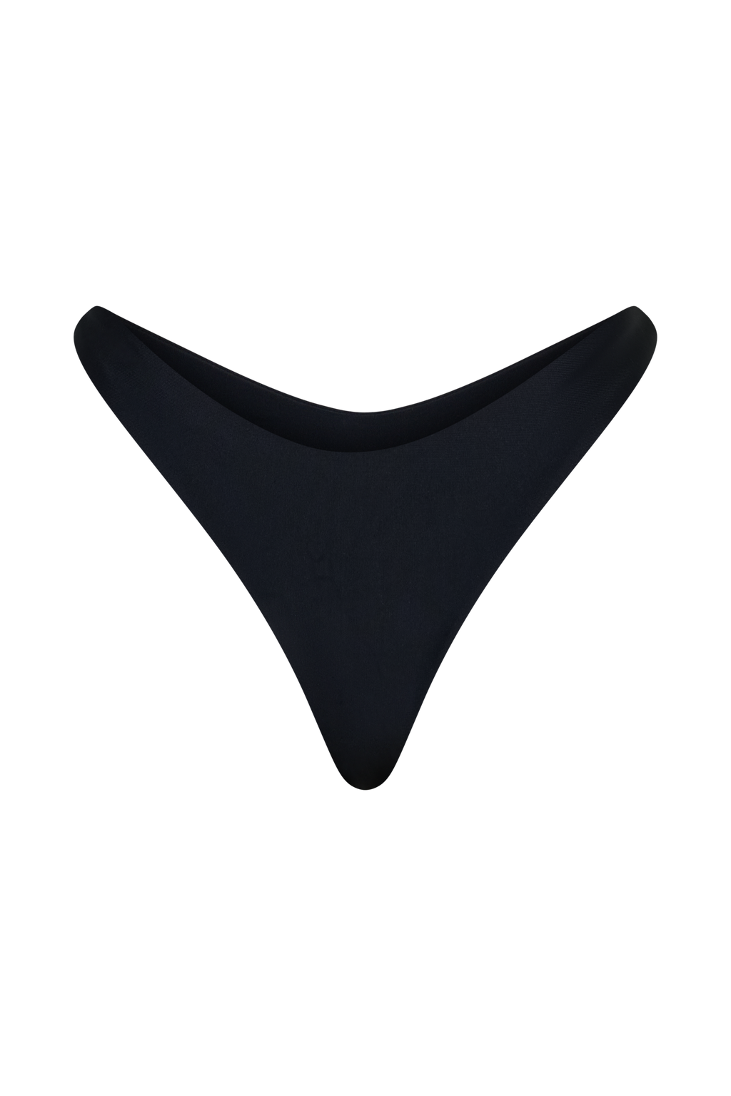 Coralia High Side Thong Bikini Bottom - Black