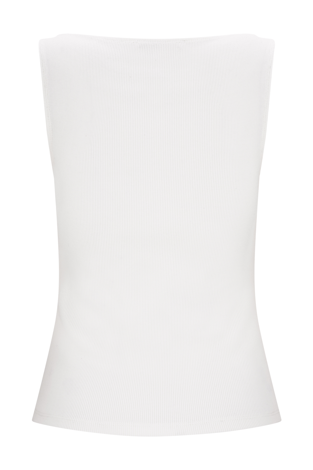 Coraline Panelled Sleeveless Top - White