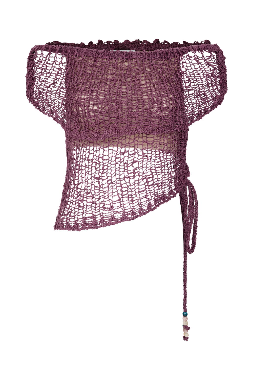 Cordelia Off Shoulder Knit Top - Mauve
