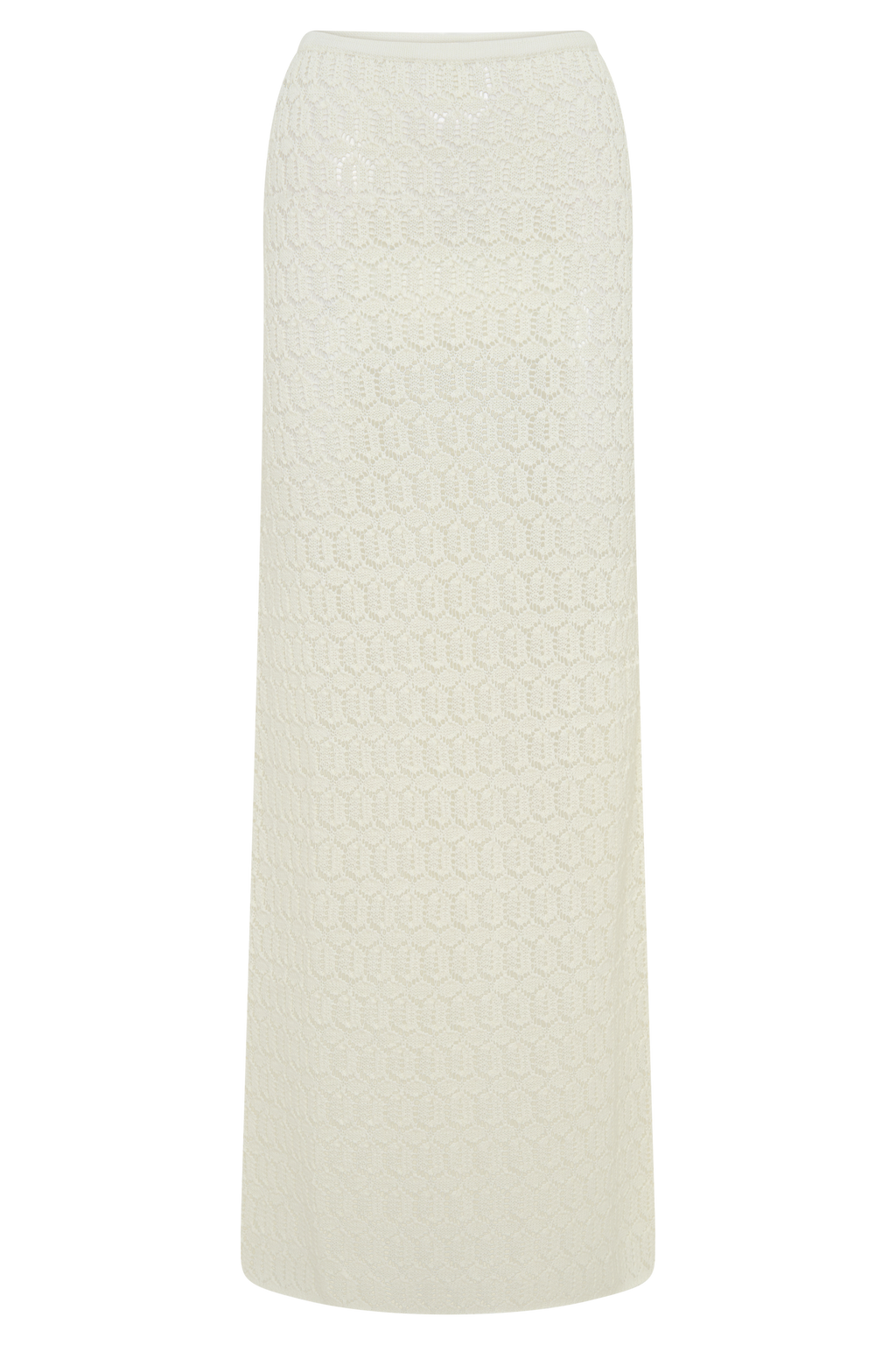 Courtney Crochet Knit Maxi Skirt - Ivory