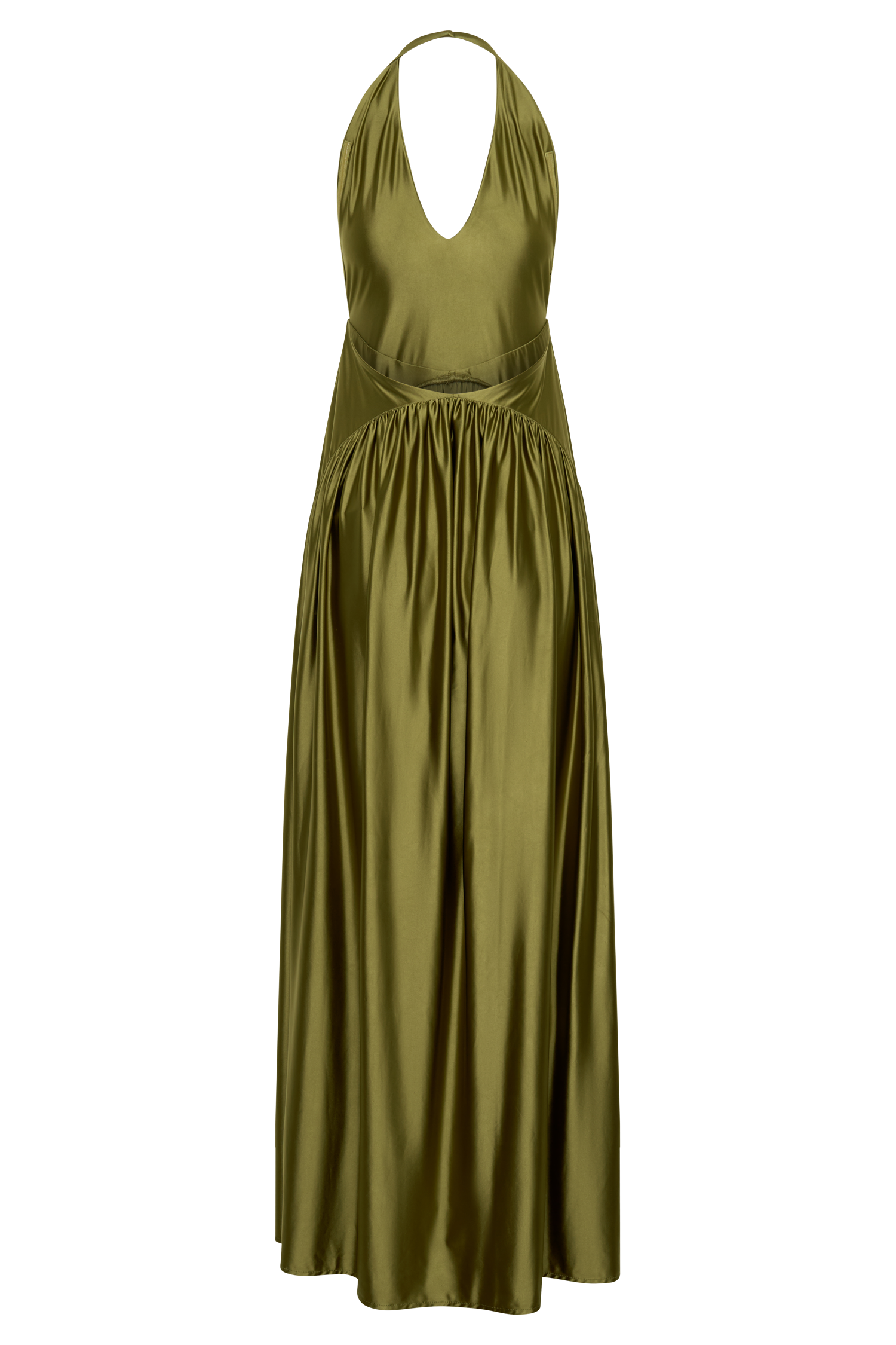 Cypress Halter Maxi Dress - Olive