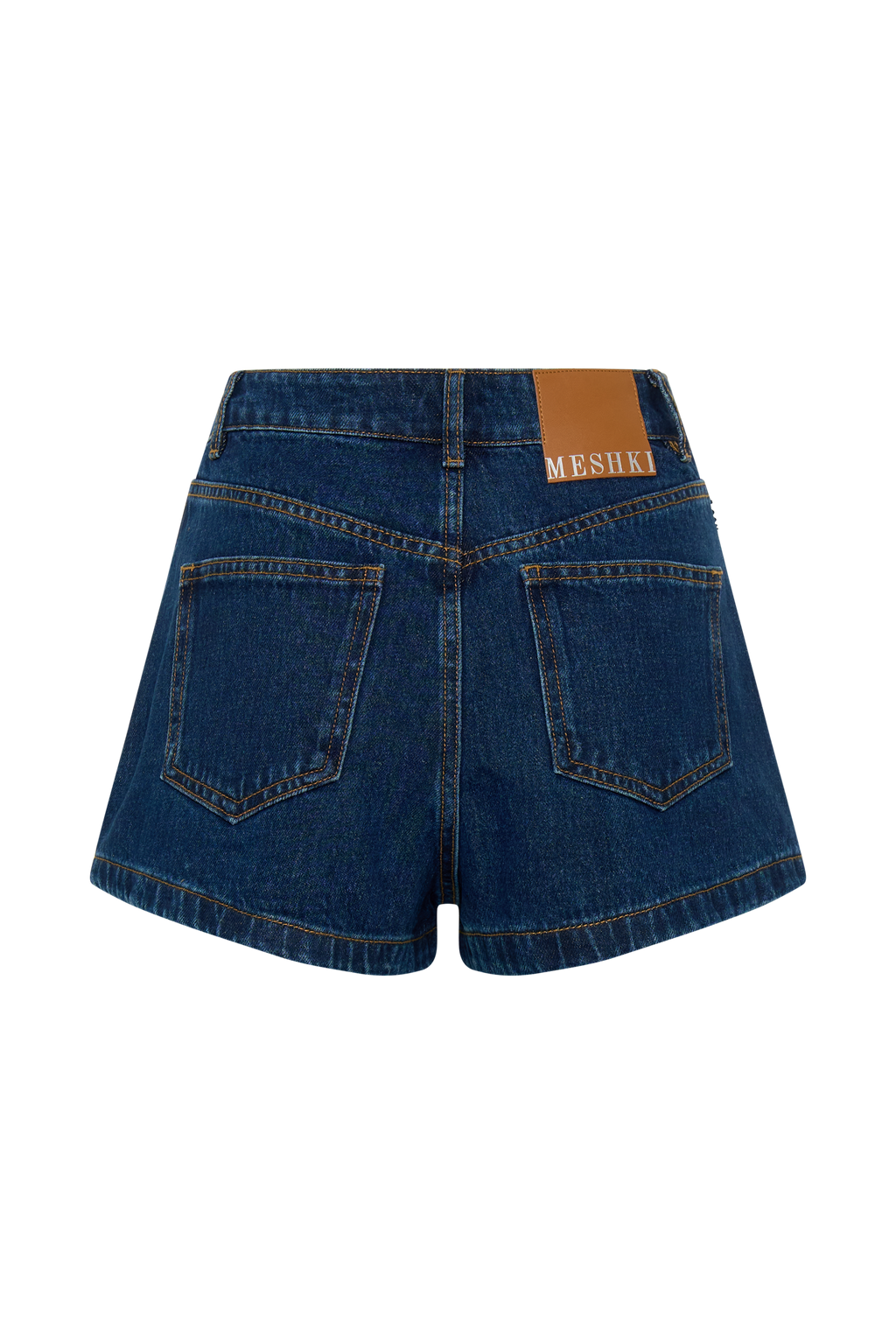 Dan Diamante Denim Shorts - Midnight Blue