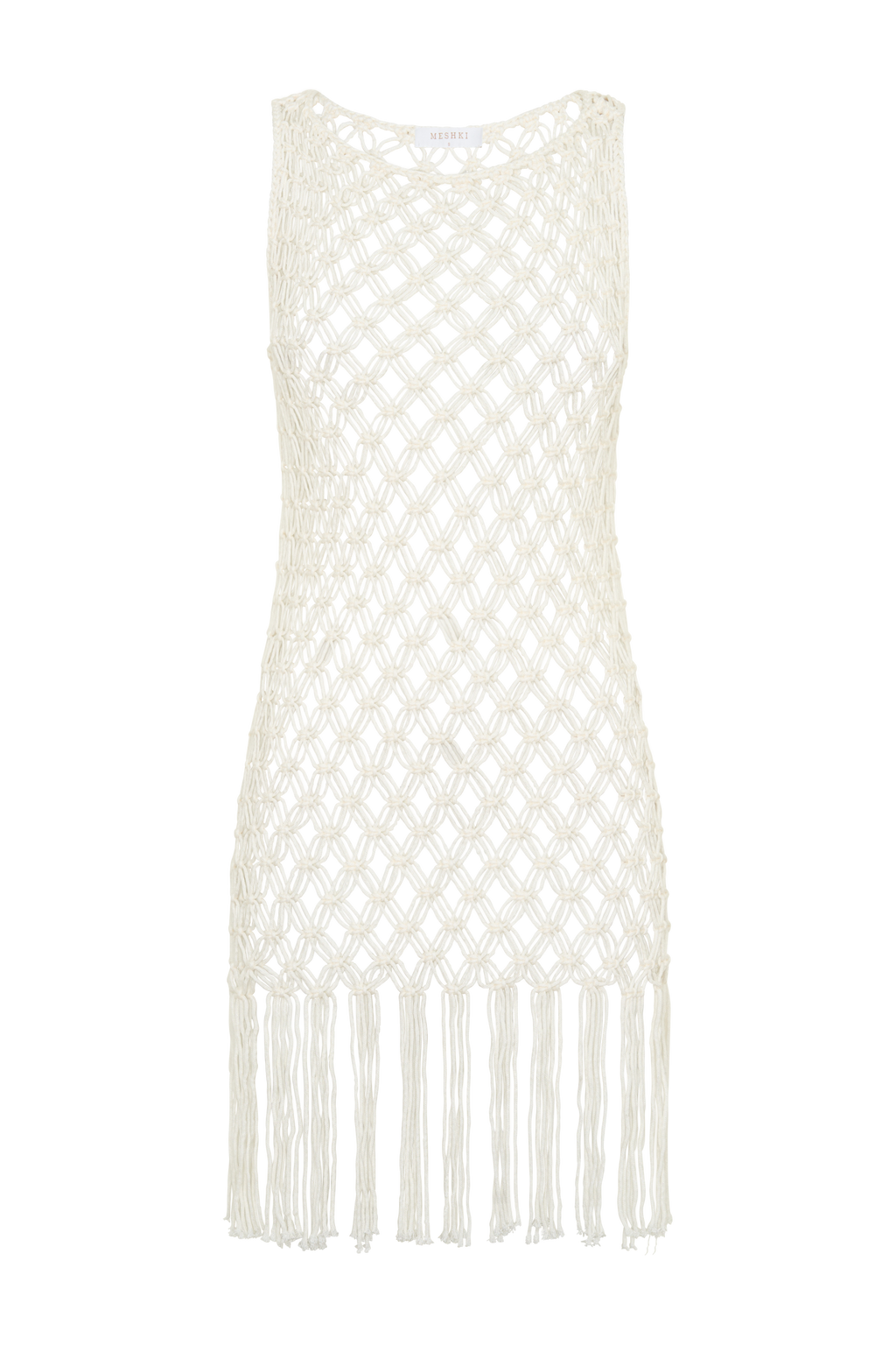 Devlin Macrame Tassel Mini Dress - Ivory