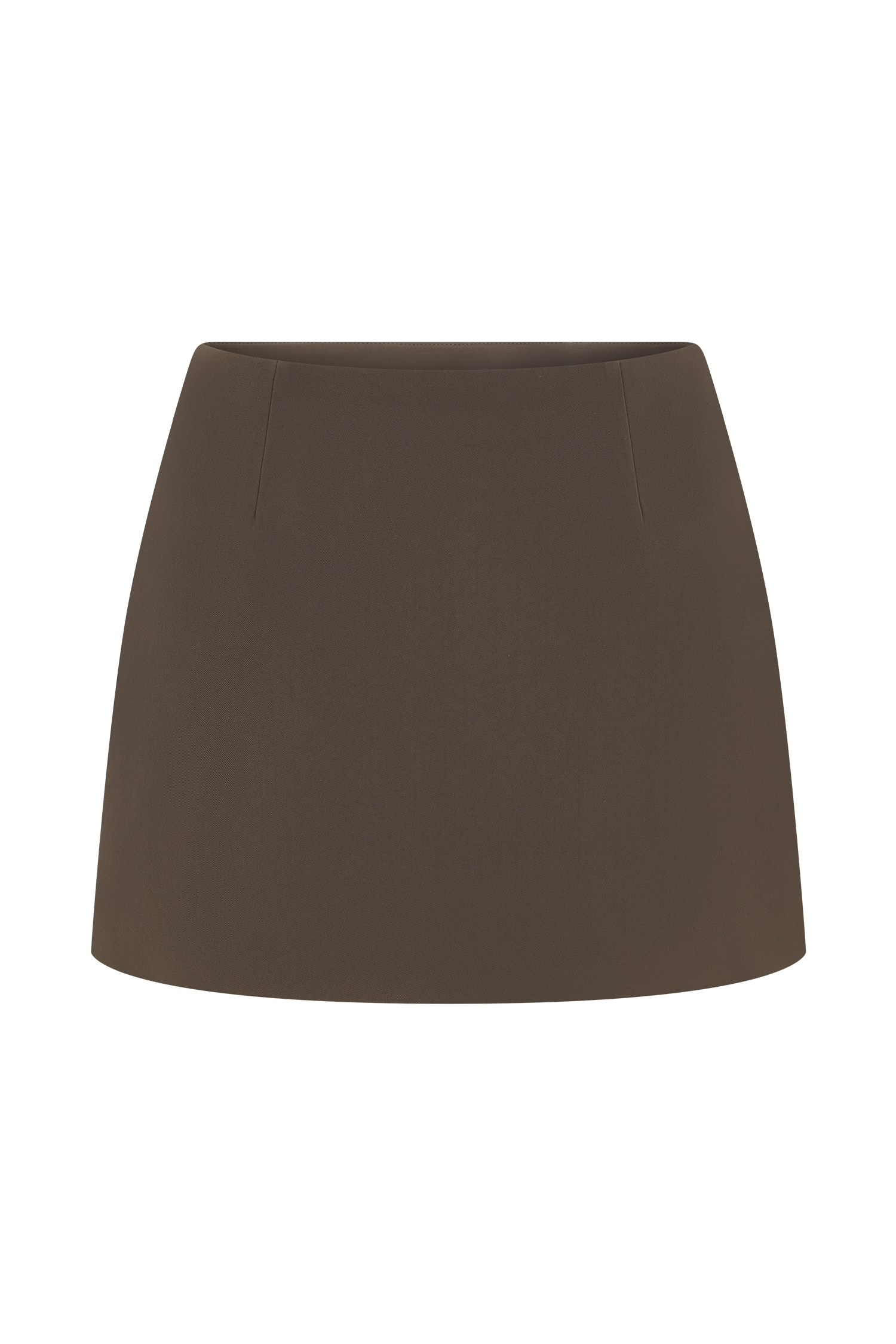 Effy Suiting Mini Skirt - Cacao Brown