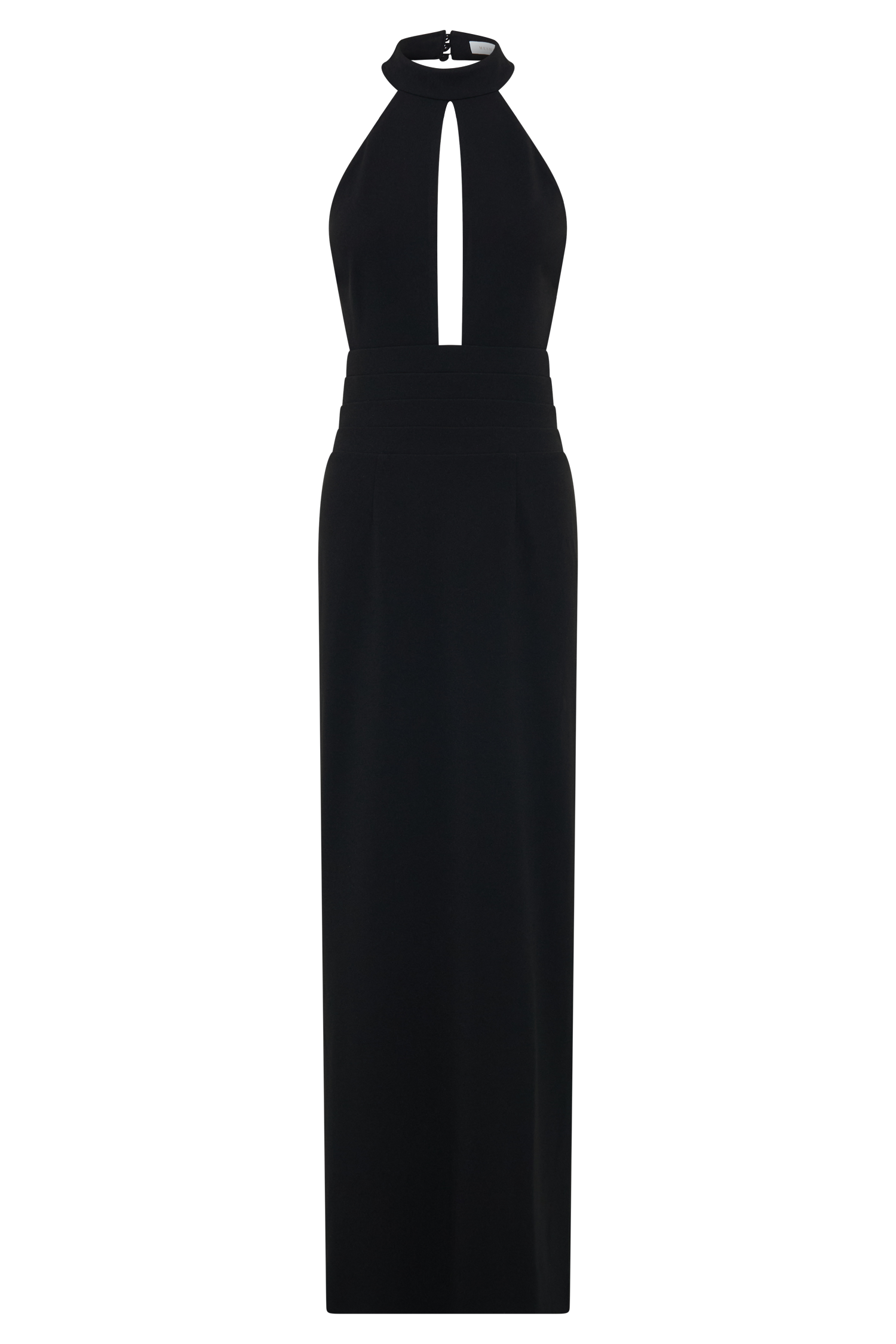 Elan Stretch Crepe Maxi Dress - Black
