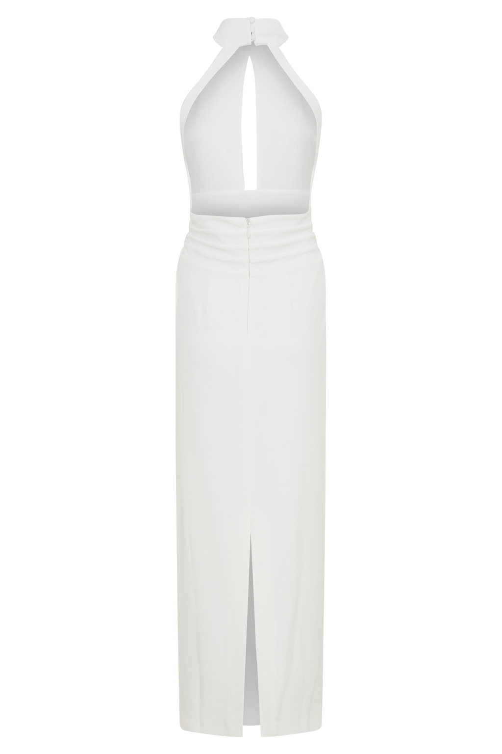 Elan Stretch Crepe Maxi Dress - White
