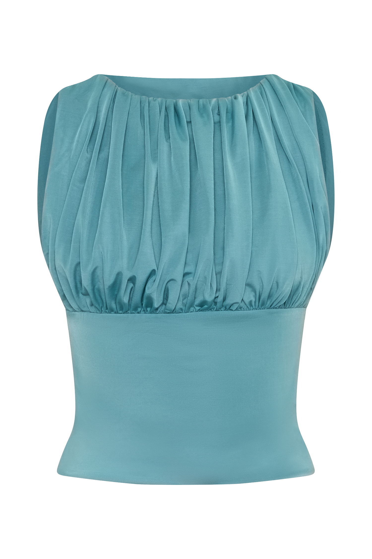 Erina Slinky Open Back Top - Teal