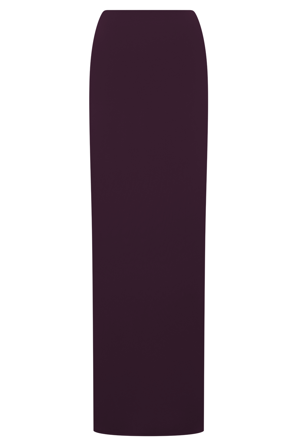 Erina Slinky Ruched Maxi Skirt With Hardware - Aubergine