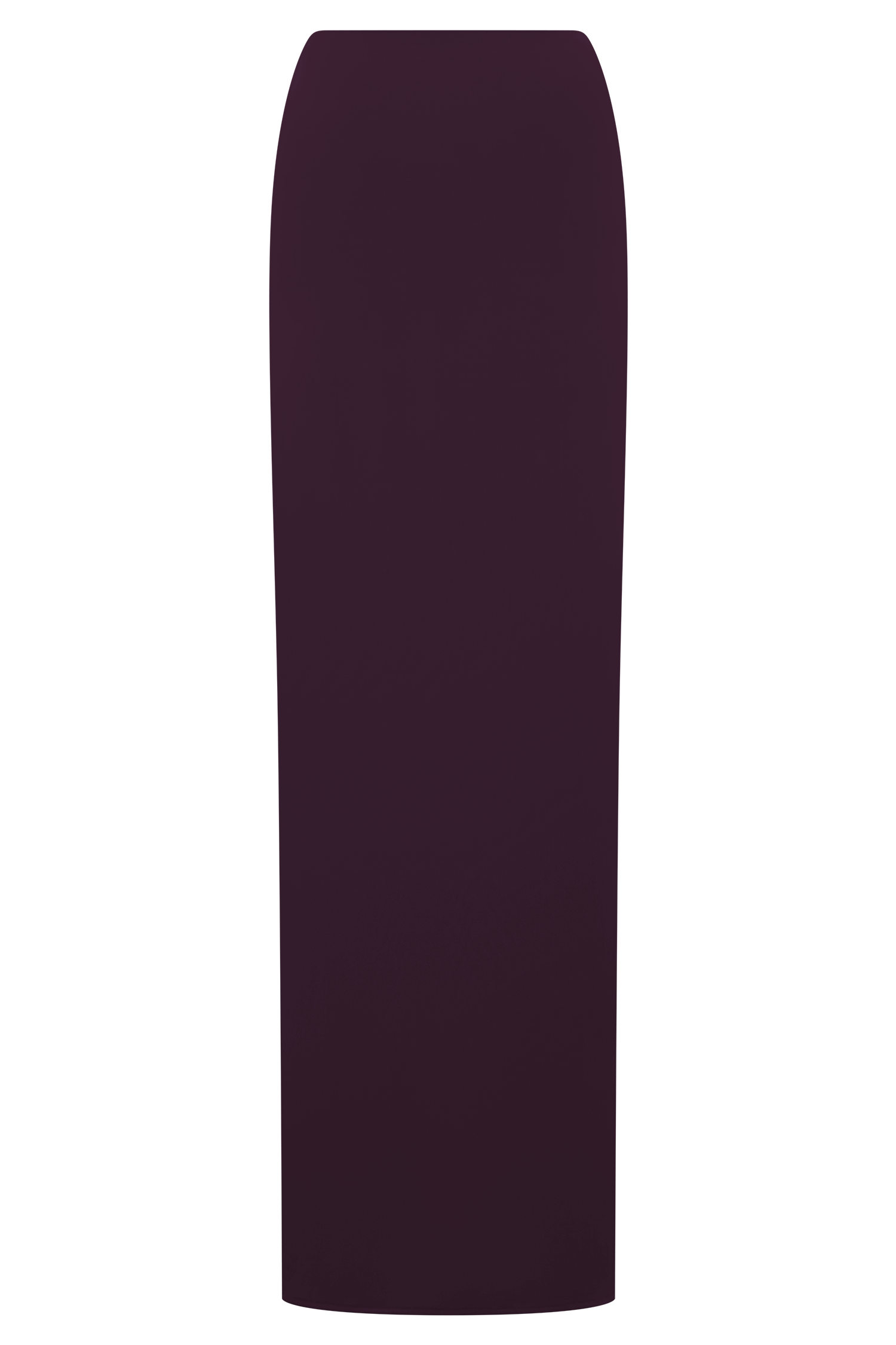Erina Slinky Ruched Maxi Skirt With Hardware - Aubergine