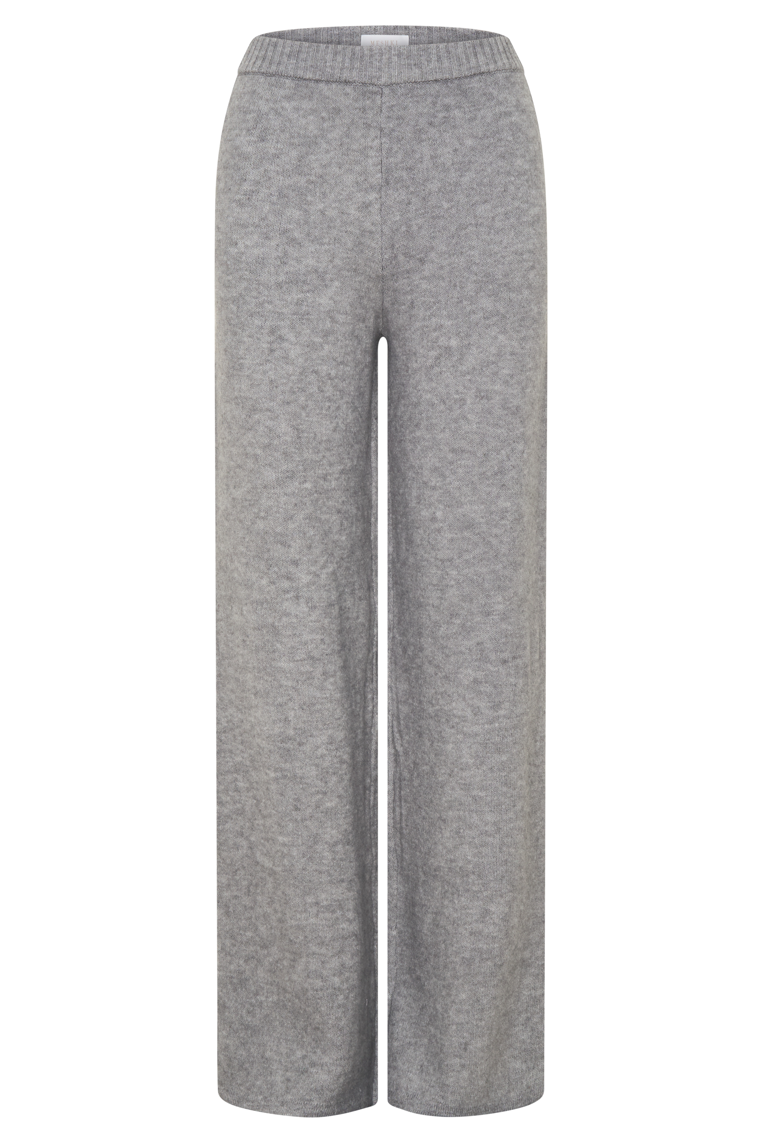 Evan Knit Wide Leg Pants - Grey Marle