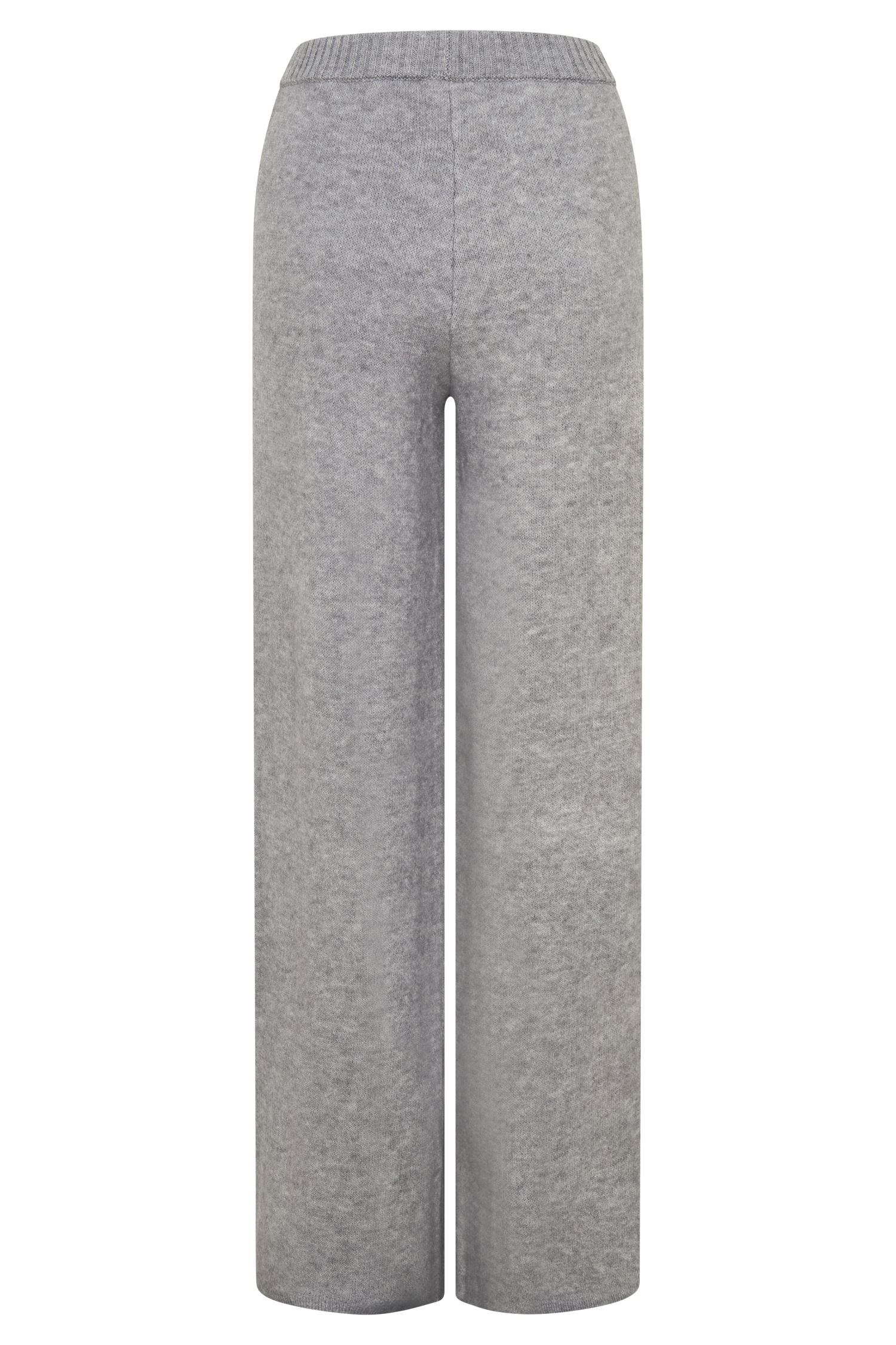 Evan Knit Wide Leg Pants - Grey Marle