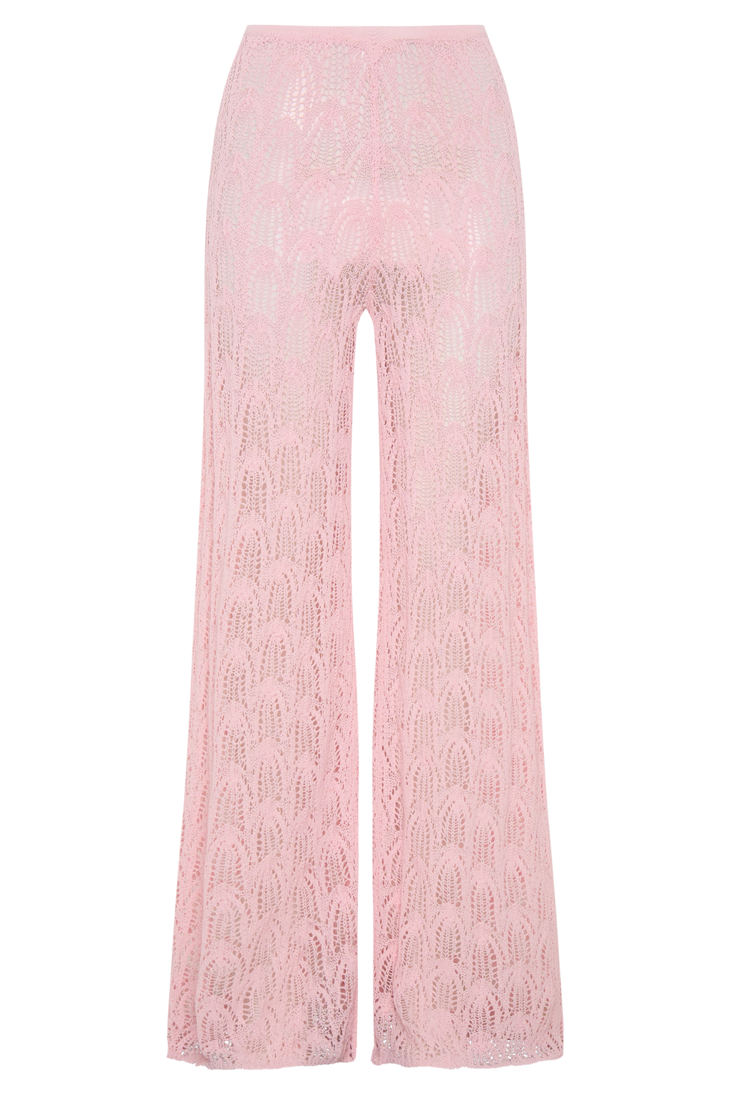 Glinda Crochet Pants - Baby Pink