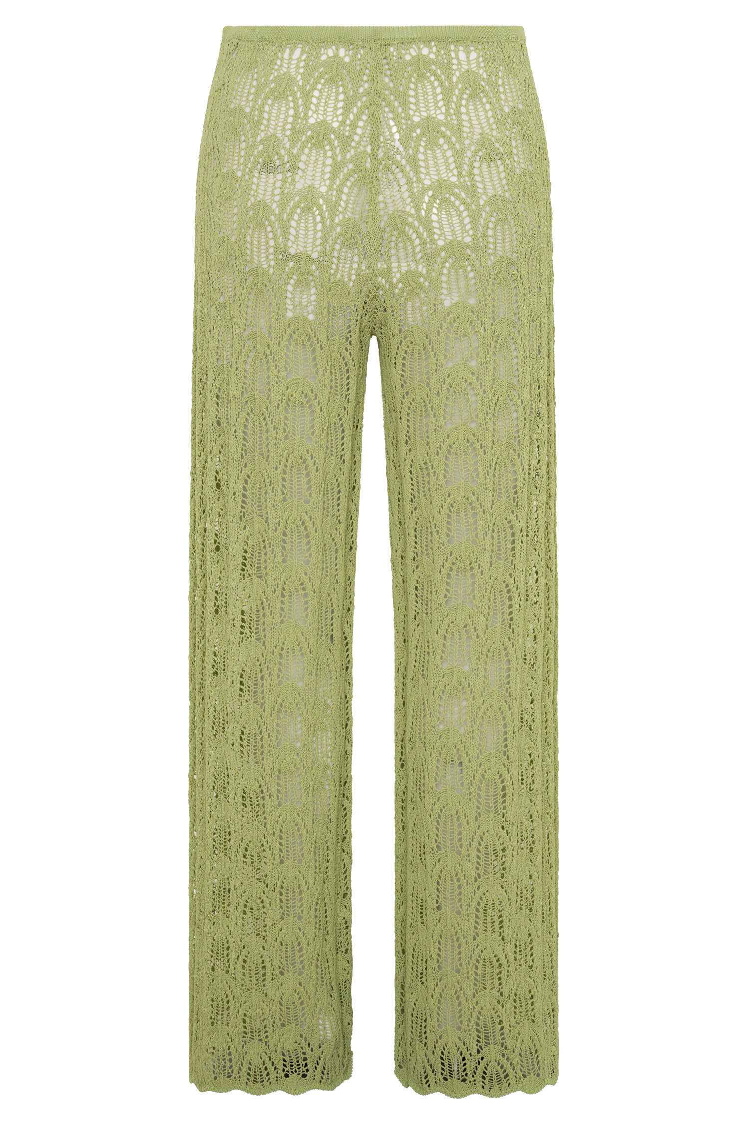 Glinda Crochet Pants - Light Olive