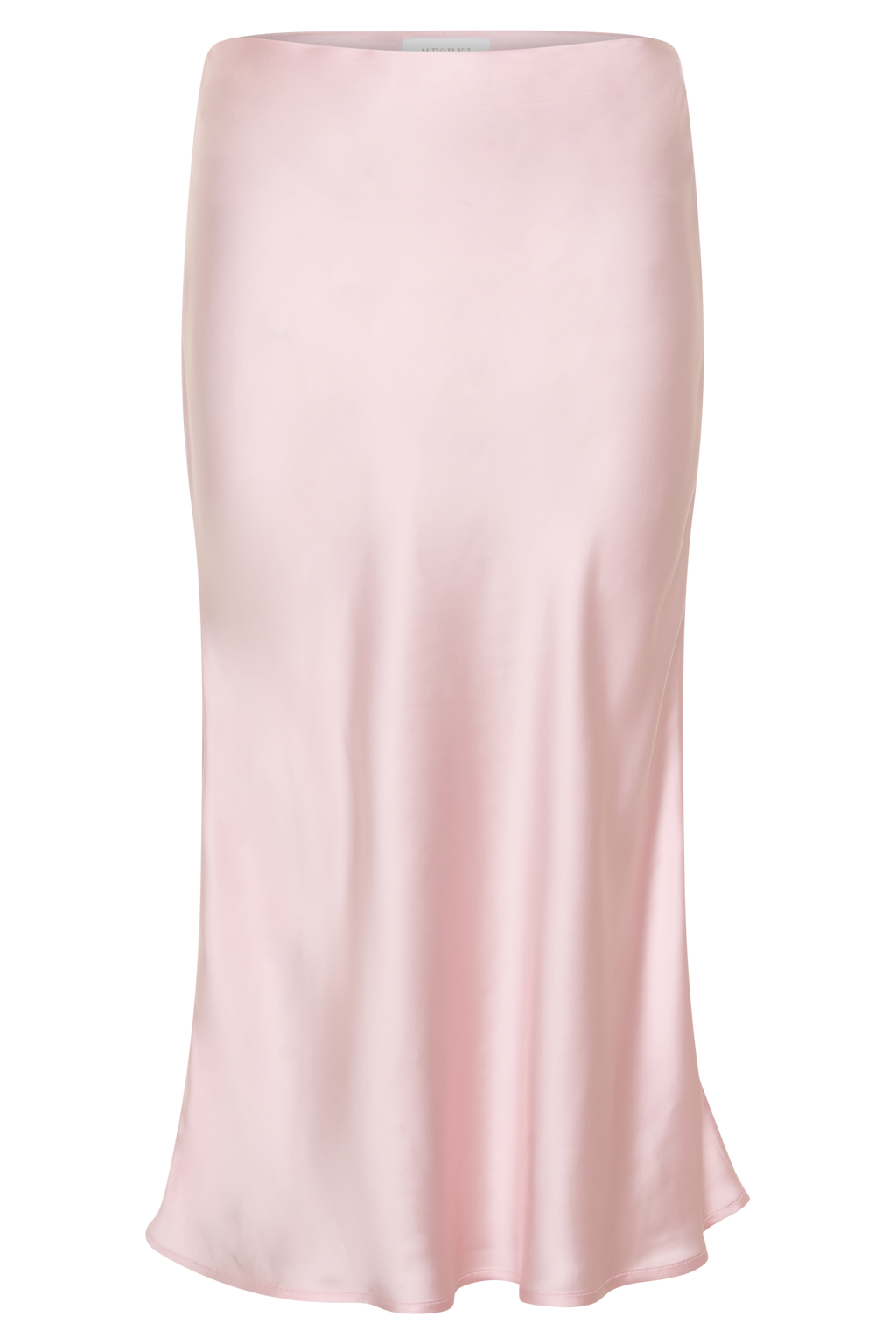Hattie Satin Midi Skirt - Pale Pink