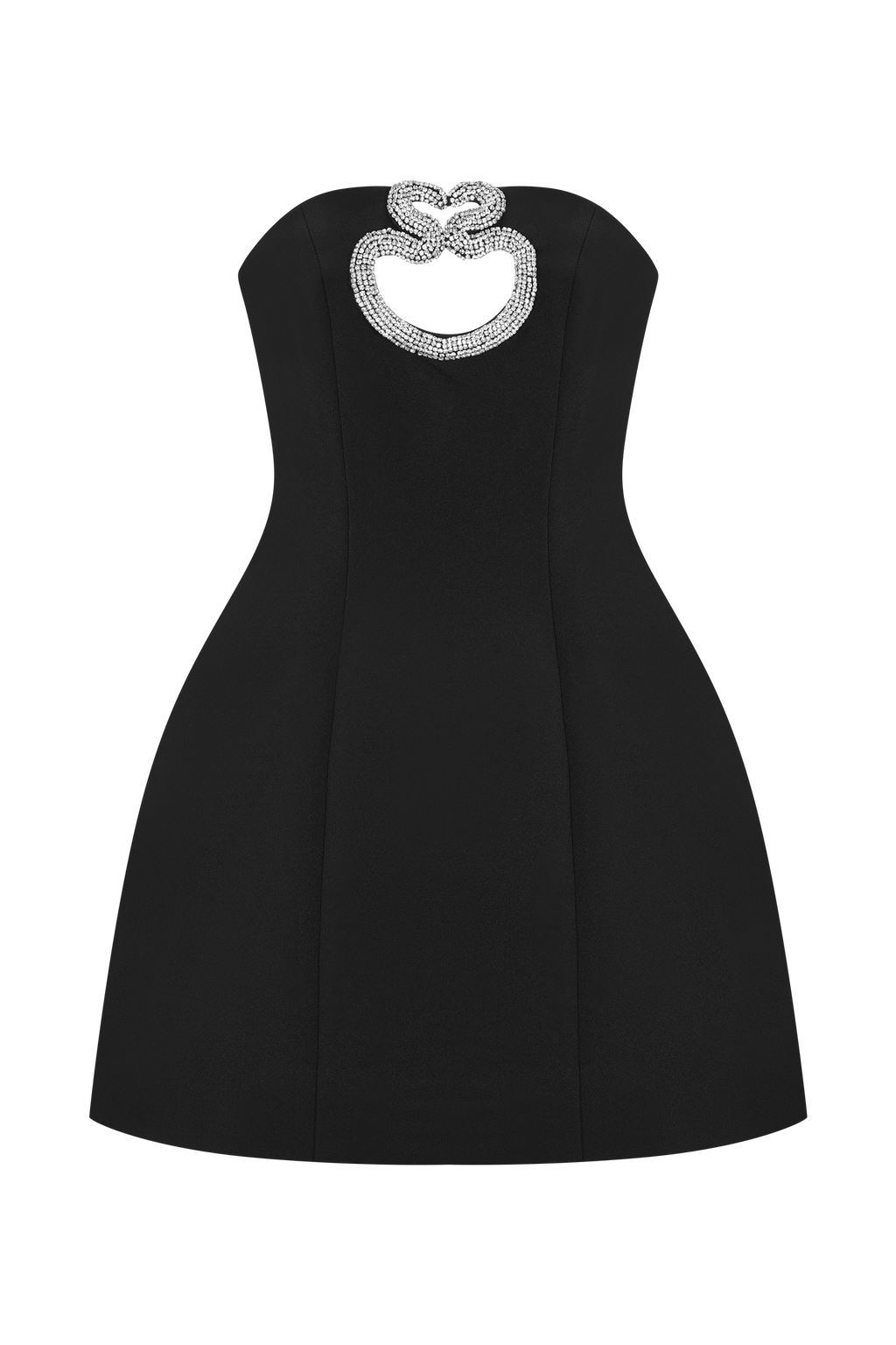 Hilda Embellished Strapless Mini Dress - Black