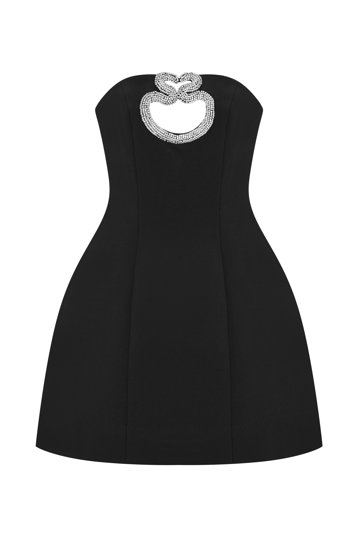 Hilda Embellished Strapless Mini Dress - Black