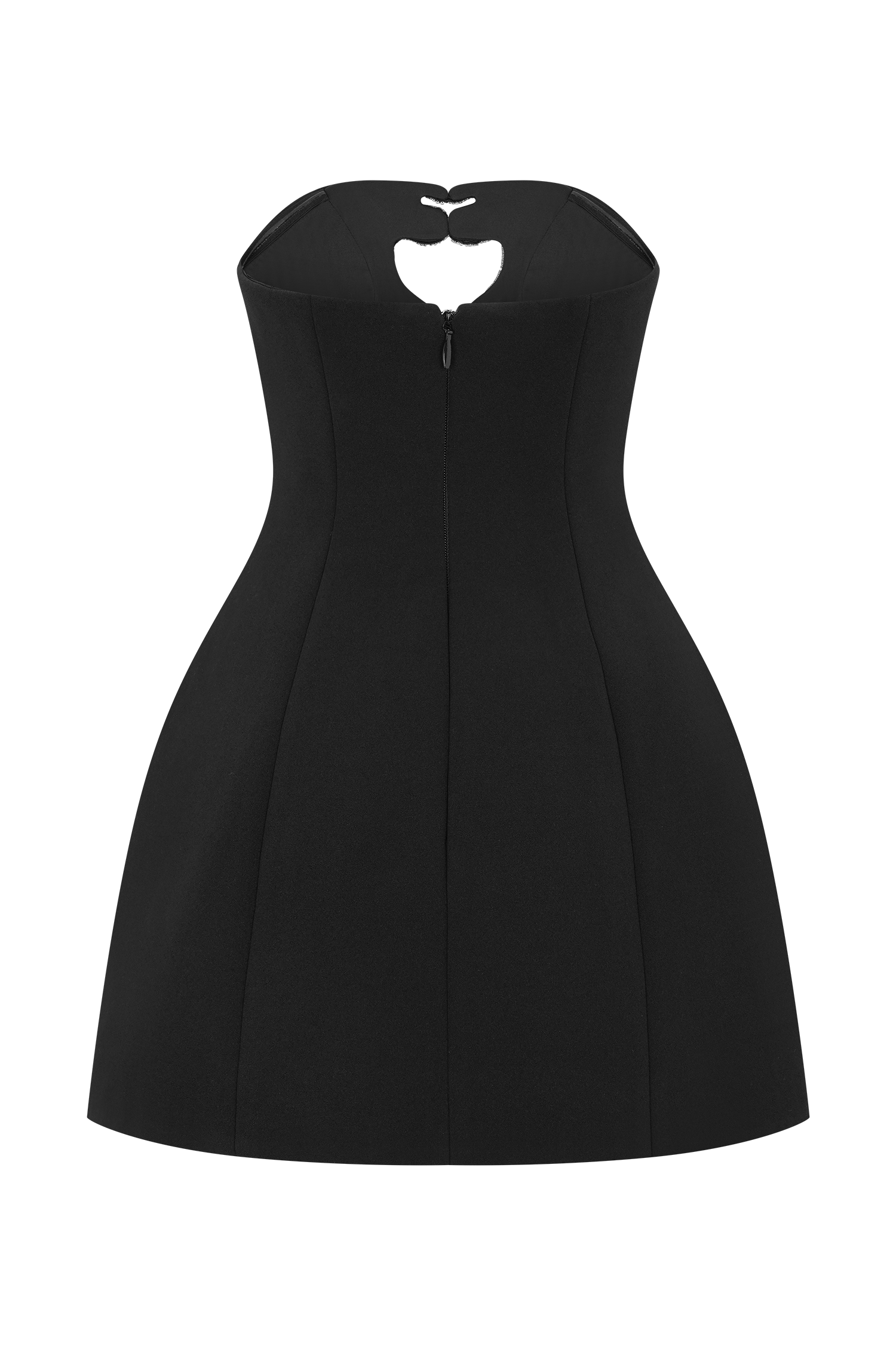 Hilda Embellished Strapless Mini Dress - Black