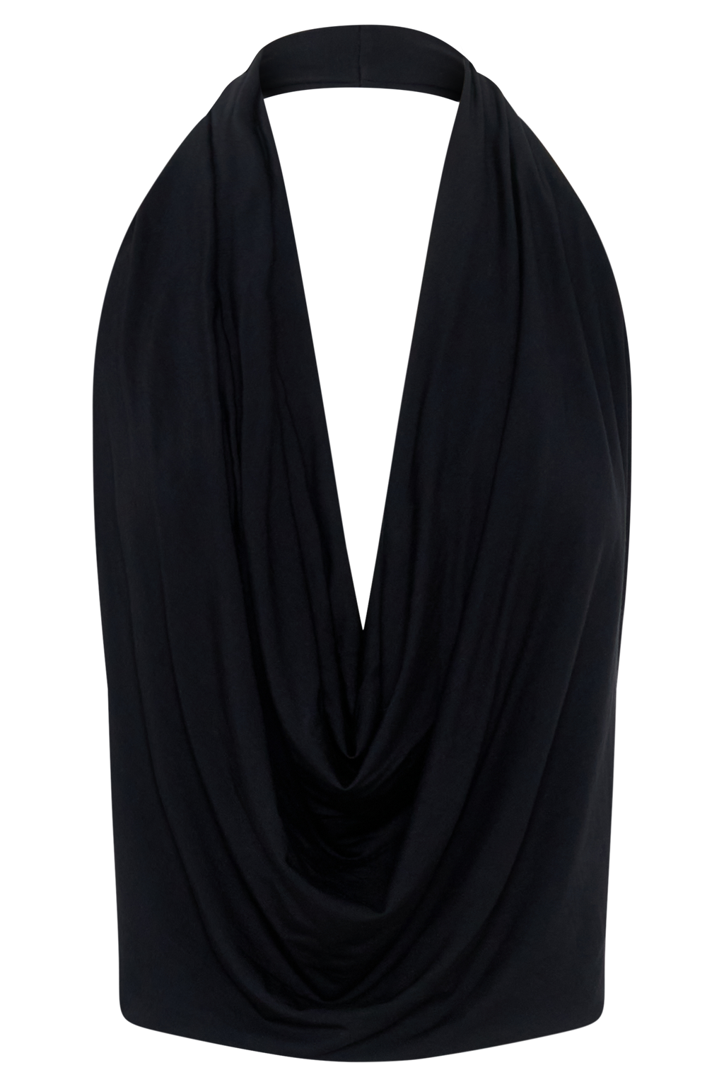 Huyen Cowl Front Modal Top - Black