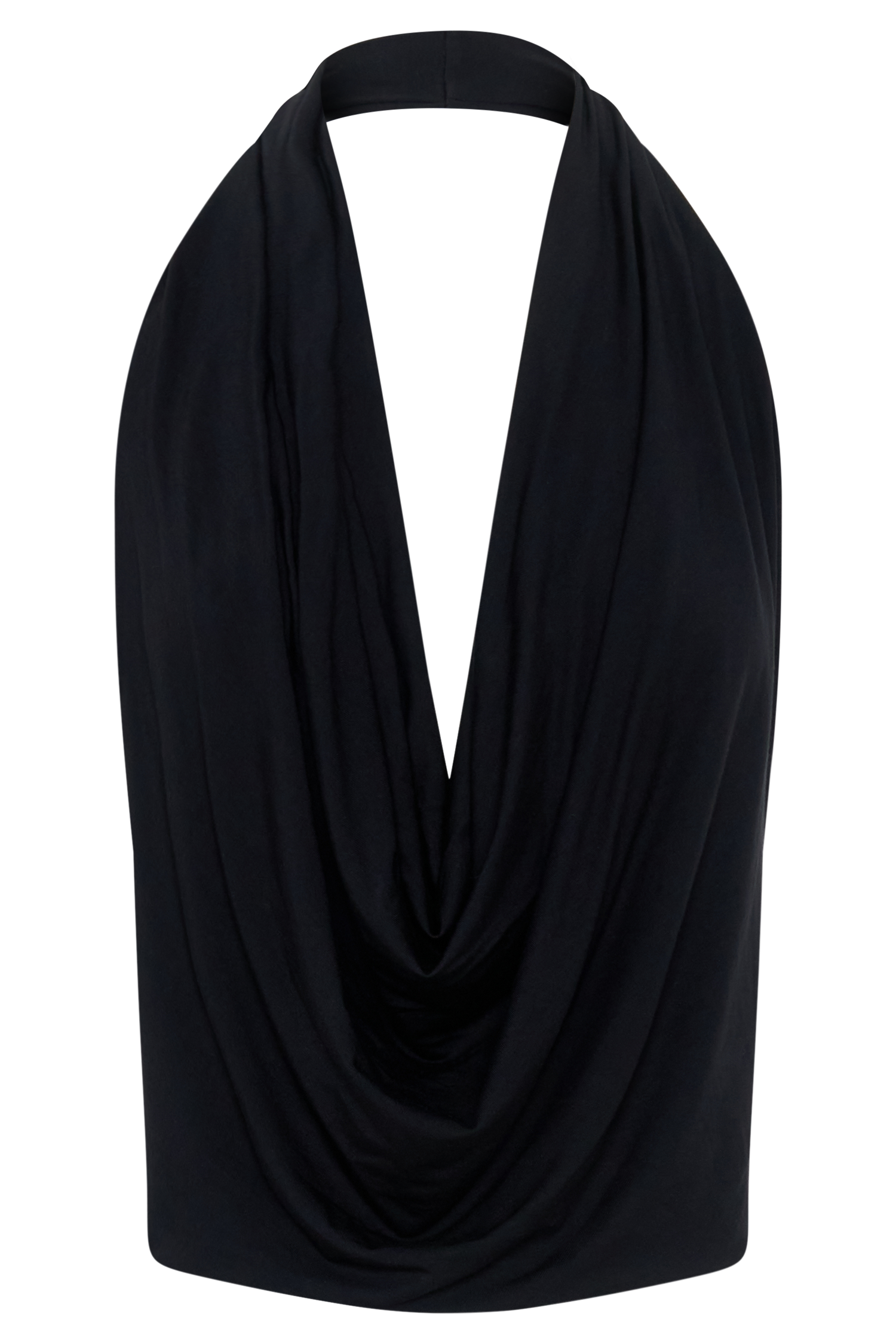 Huyen Cowl Front Modal Top - Black