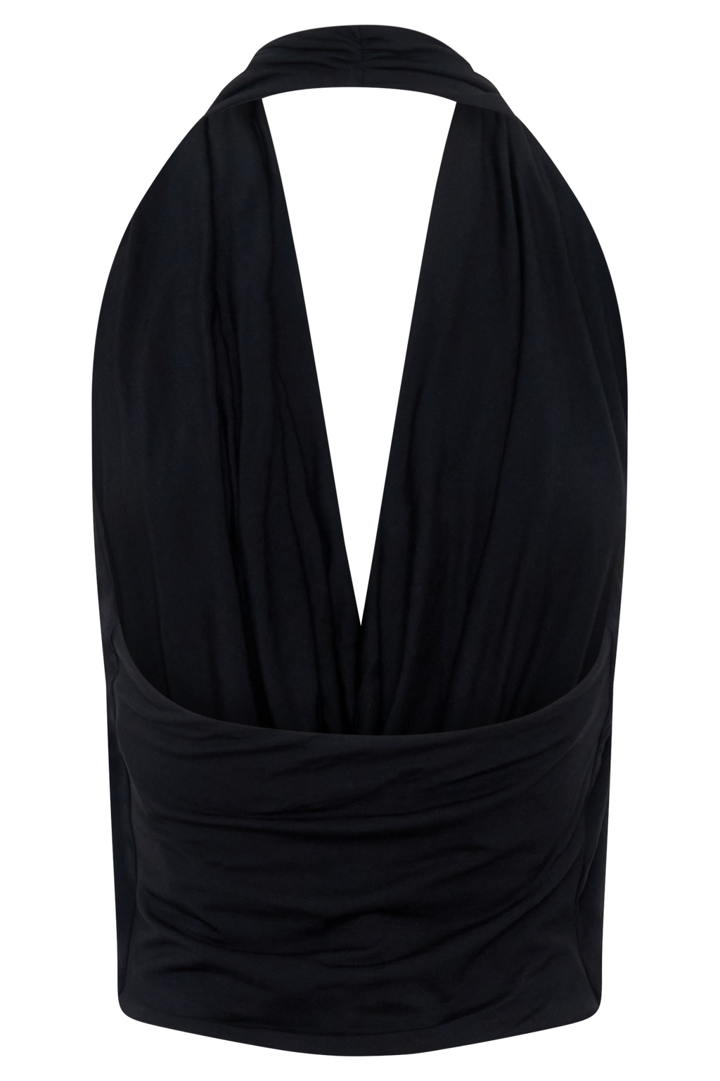 Huyen Cowl Front Modal Top - Black