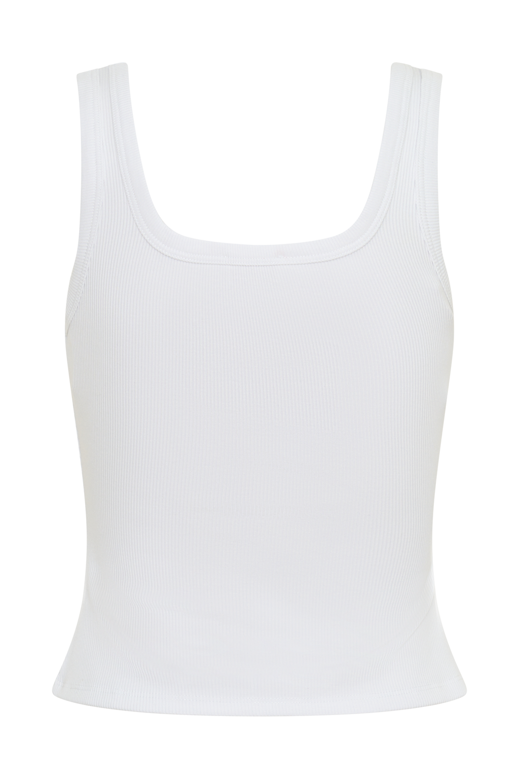 Ismay Square Neck Tank - White