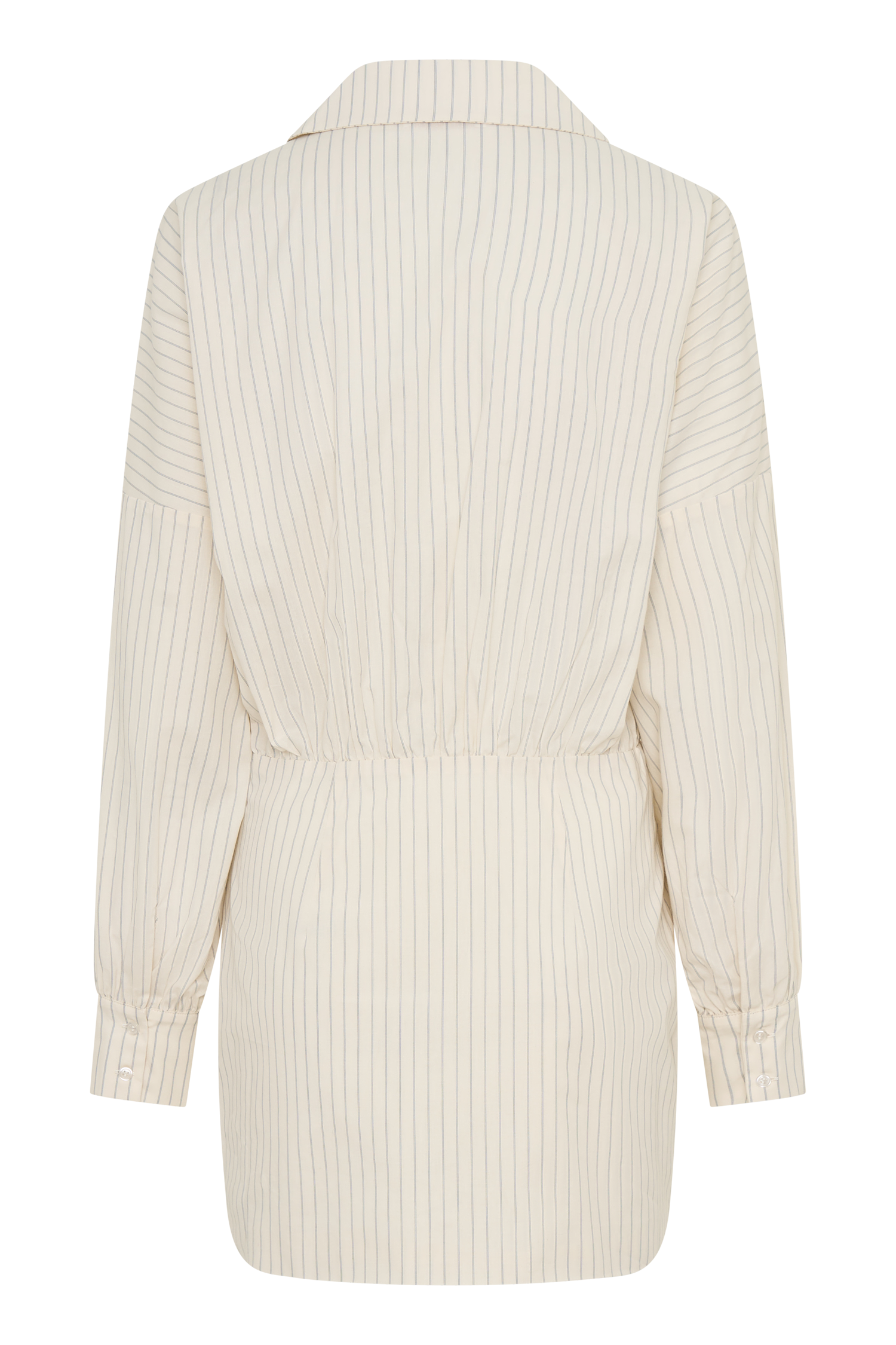 Ivy Oversize Shirt Mini Dress - Stripe