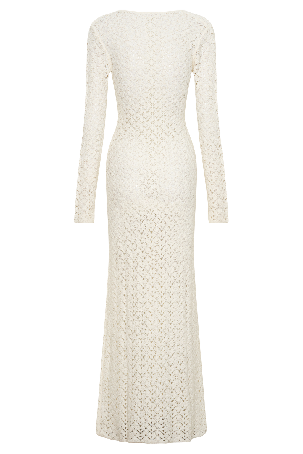 Jamaya Crochet Knit Maxi Dress - Ivory