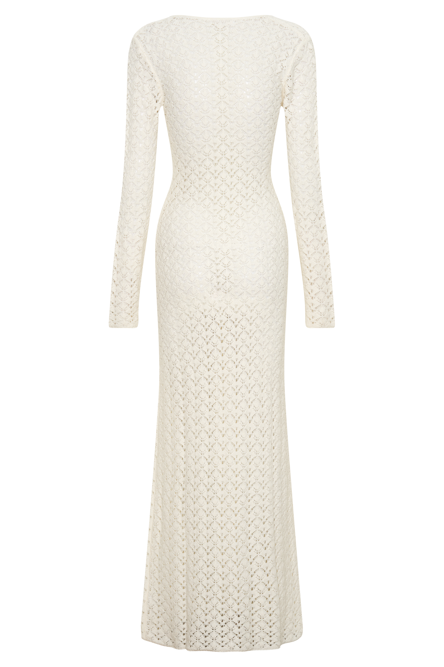Jamaya Crochet Knit Maxi Dress - Ivory