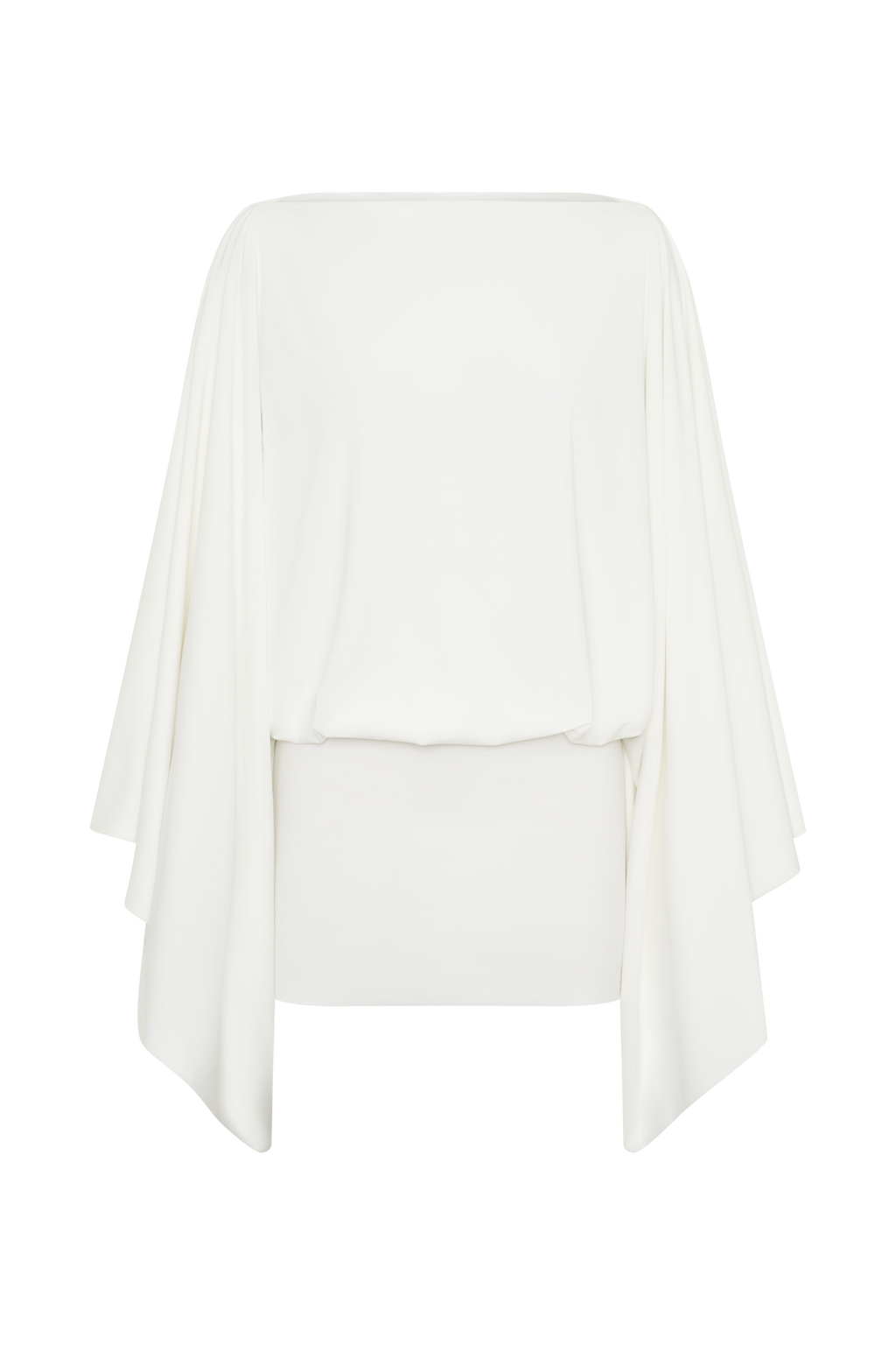 Jessy Draped Mini Dress - Ivory