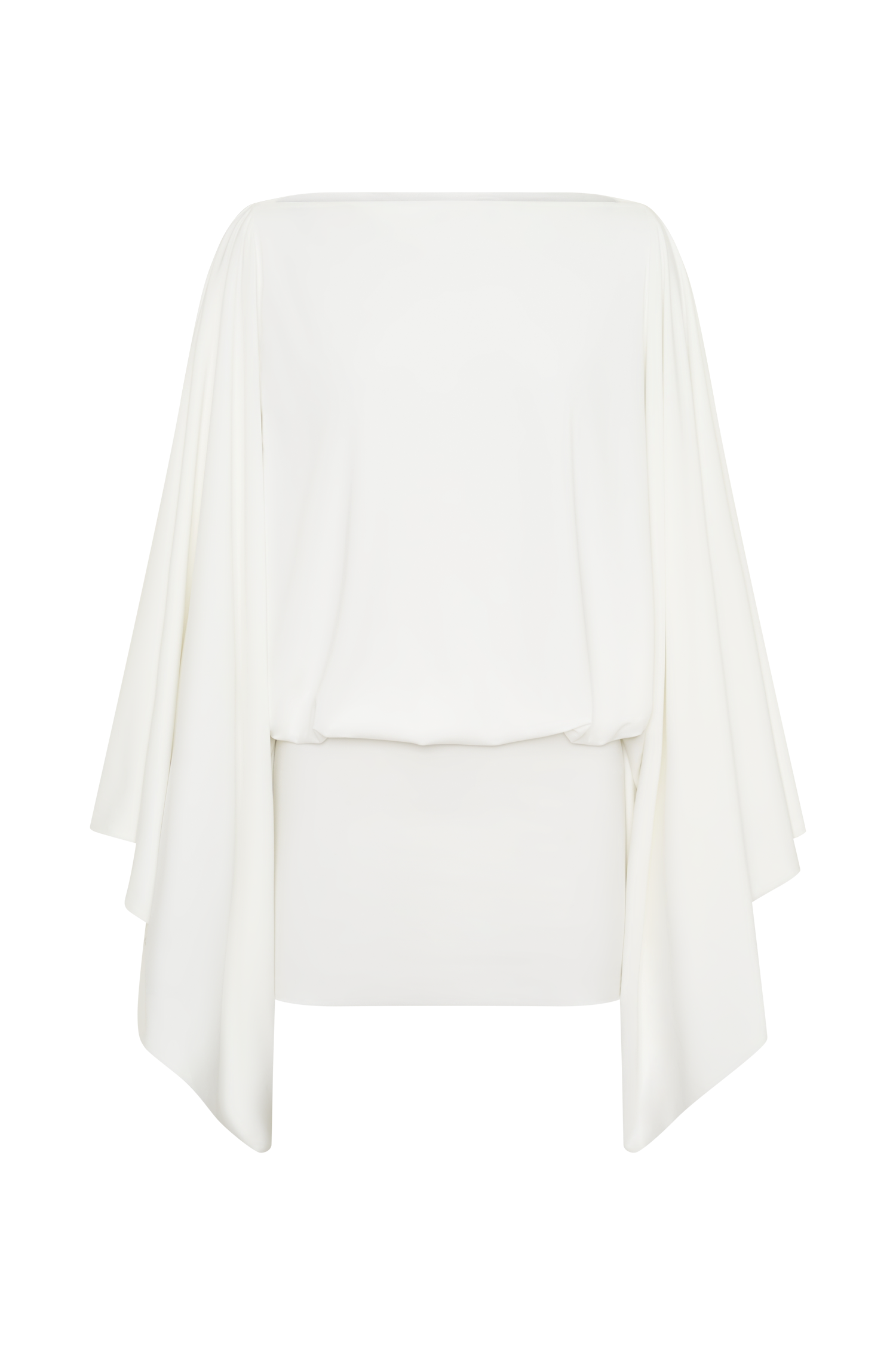Jessy Draped Mini Dress - Ivory