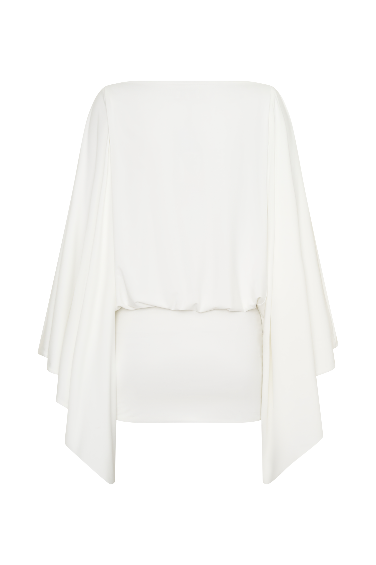Jessy Draped Mini Dress - Ivory